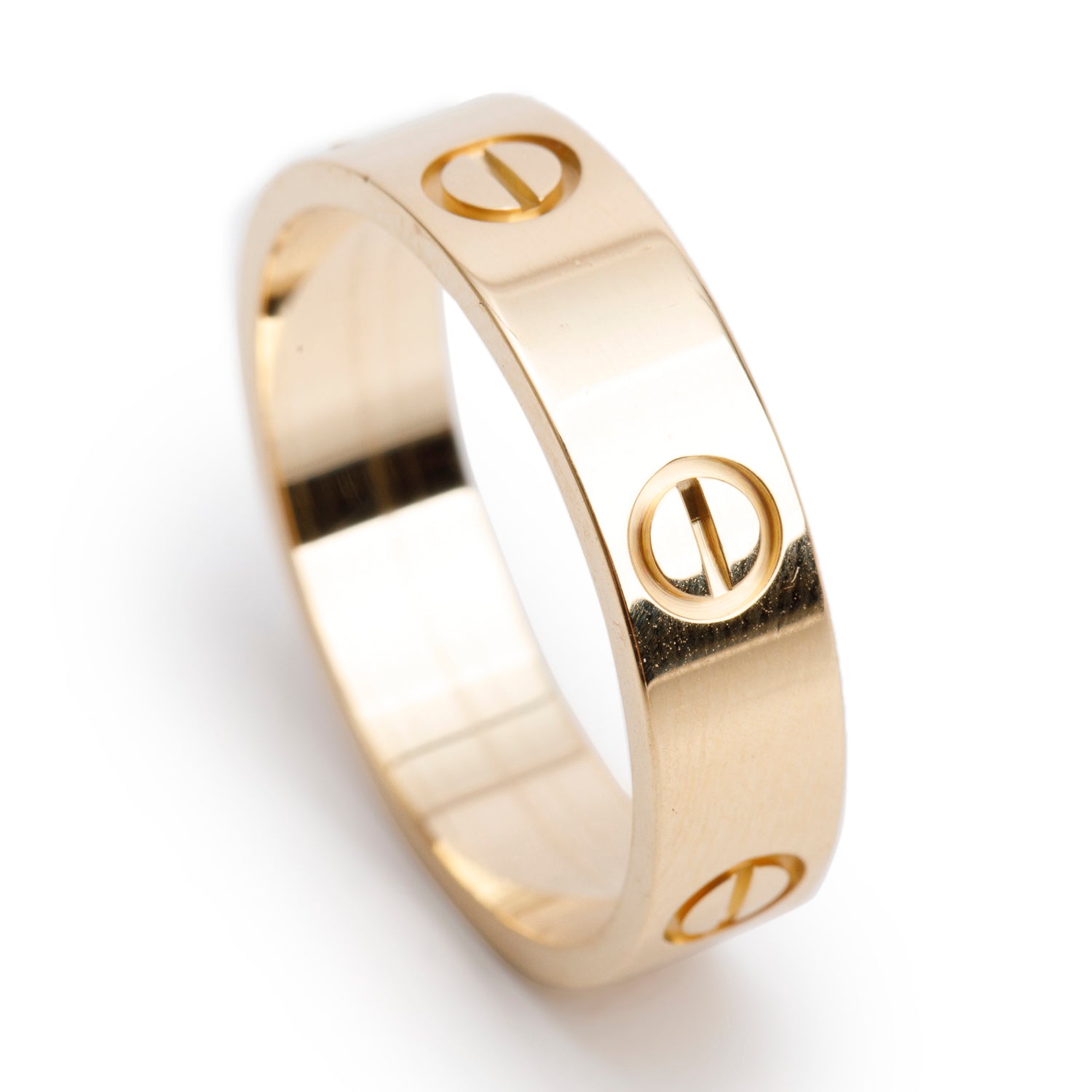 Cartier 18k Yellow Gold 5.5 MM Love Ring, Size 61 9.75 w/ Box & Certificate