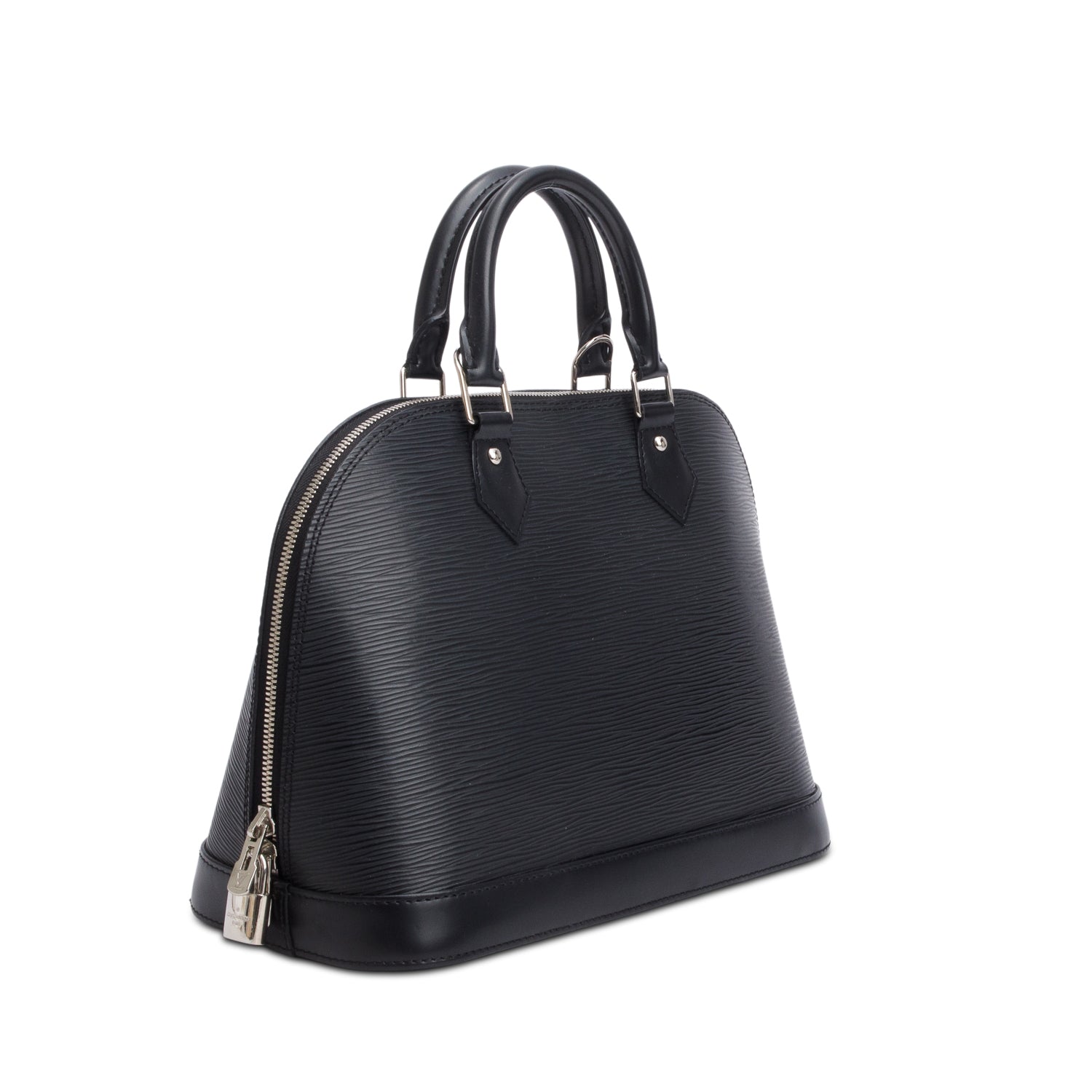Louis Vuitton Black Epi Leather Alma PM w/ Strap