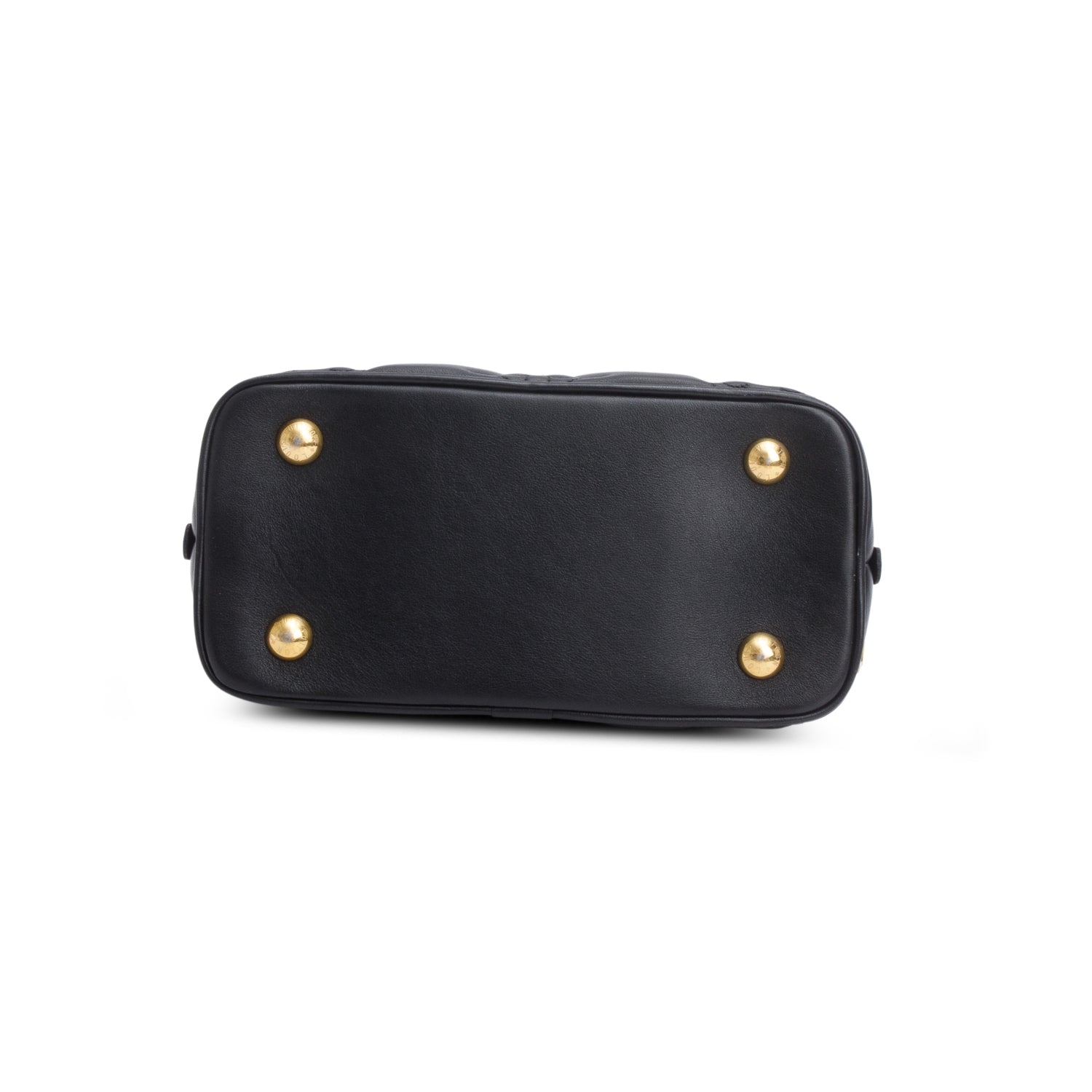 Louis Vuitton Black Calfskin Bubblegram Alma BB w/ Strap