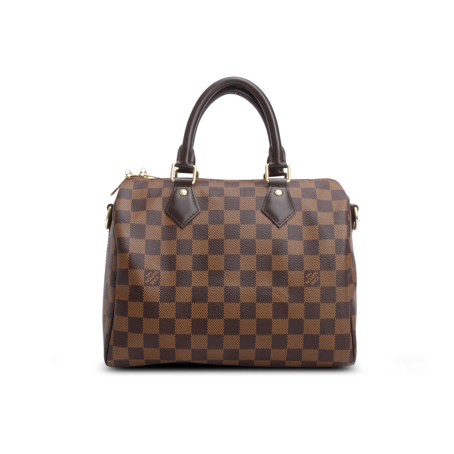 Louis Vuitton 2020 Damier Ebene Speedy Bandouliere 25 w/ Strap