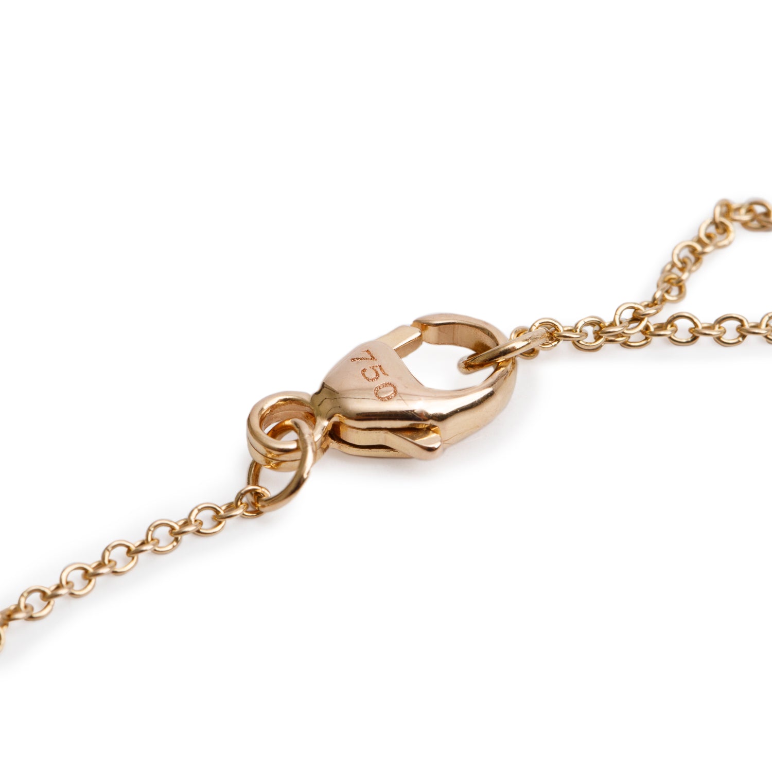 David Yurman 18k Rose Gold 7 MM Morganite & Diamond Petite Chatelaine Pendant Necklace w/ Box & Receipt