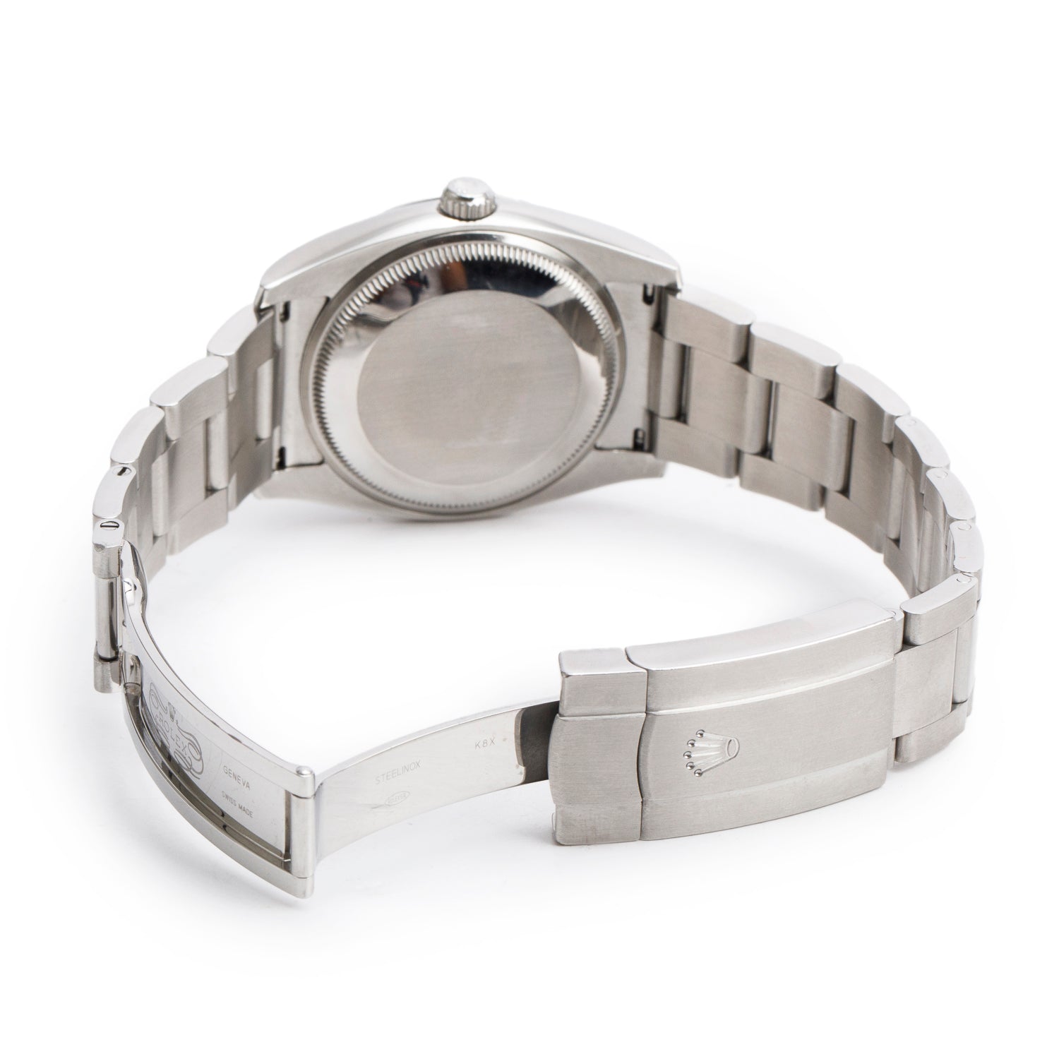 Rolex Stainless Steel Oyster Perpetual Air King 34 MM Automatic Watch Silver Dial 114200