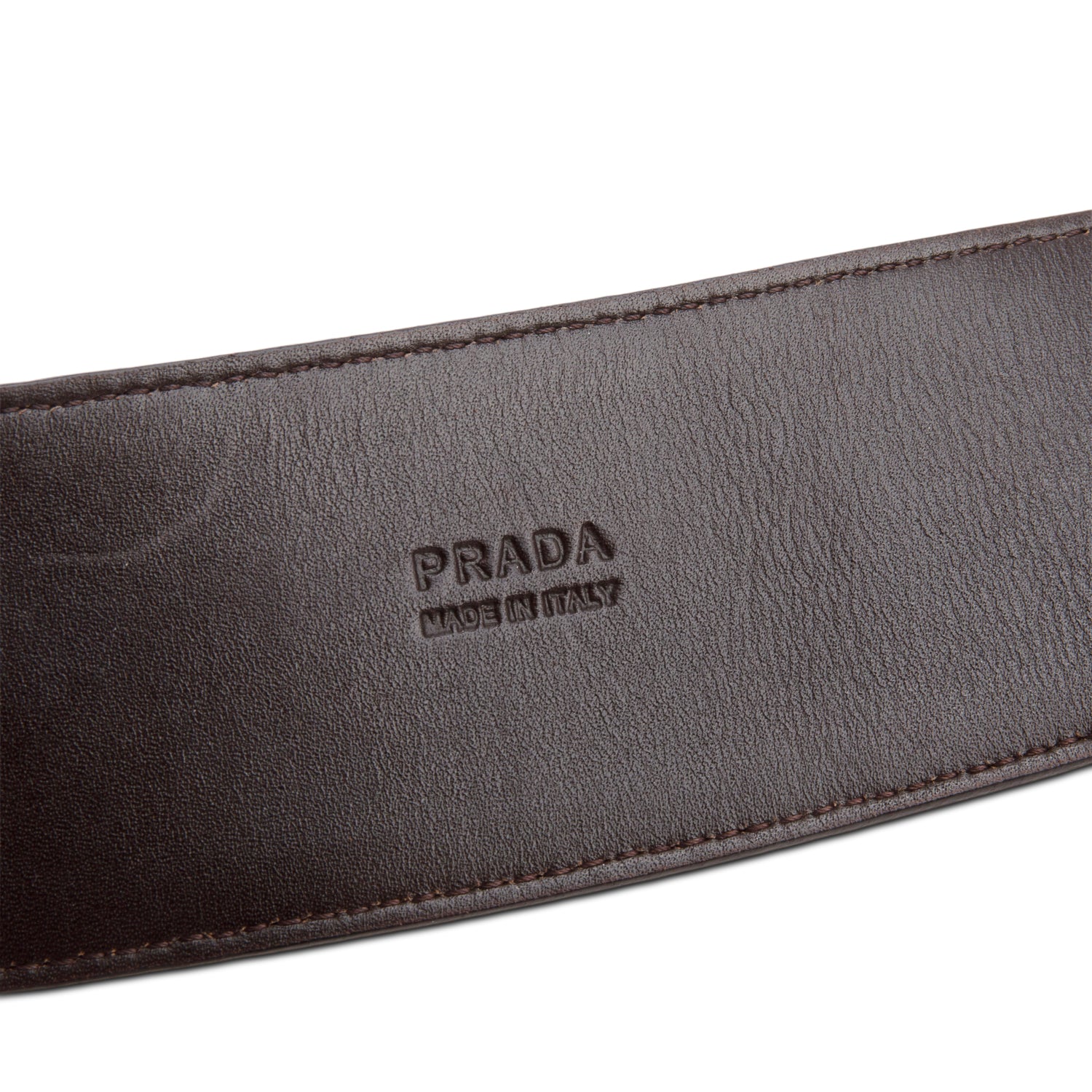 Prada Snakeskin Square Buckle Wide Belt 90 36 w/ Box