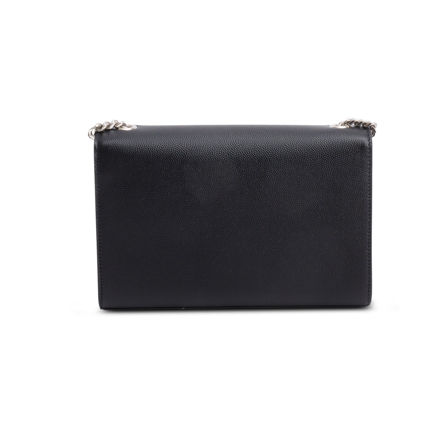 Saint Laurent 2023 Black Grain De Poudre Small Monogram Kate Satchel w/ Box & Receipt