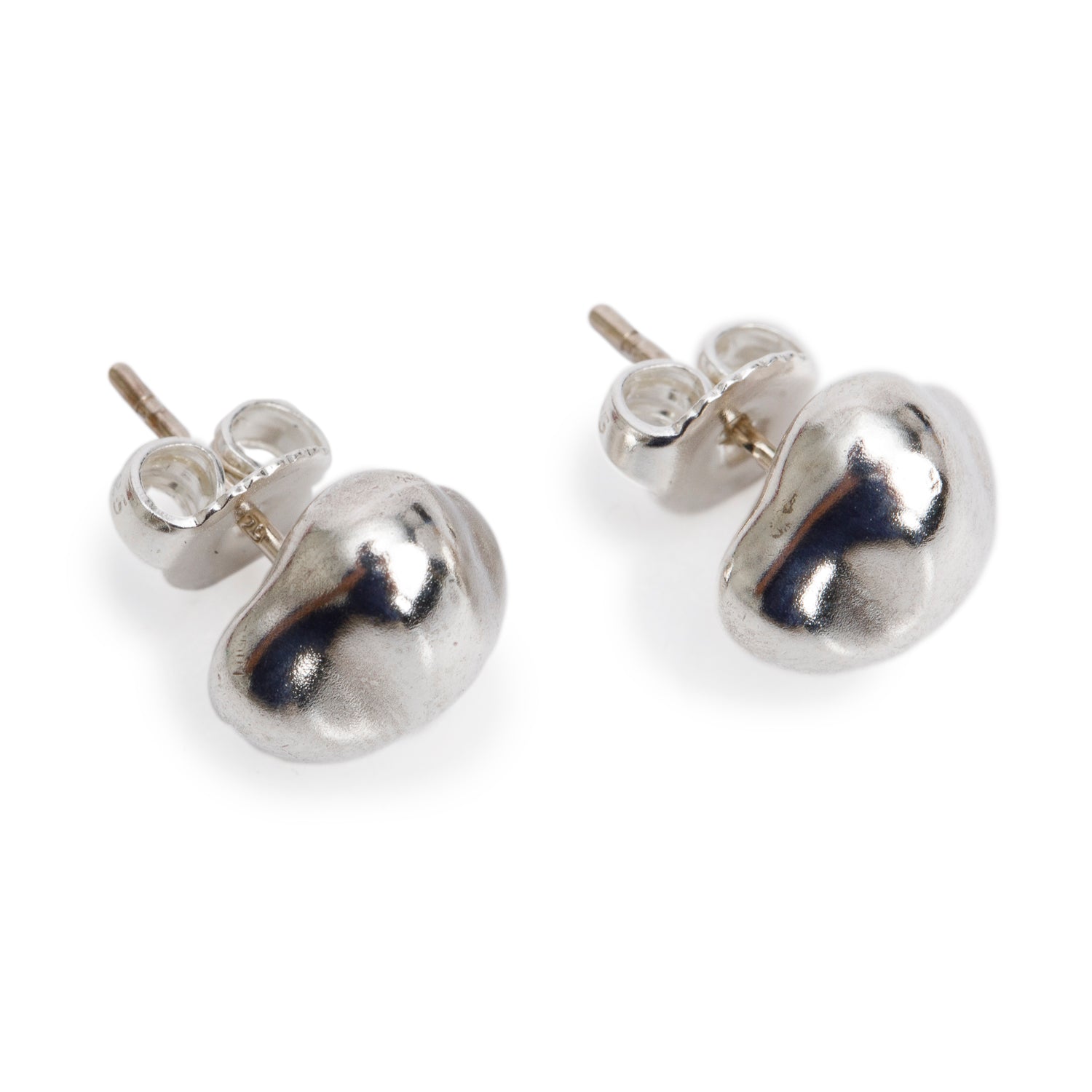 Tiffany & Co. Elsa Peretti Sterling Silver Vintage Bean Earrings