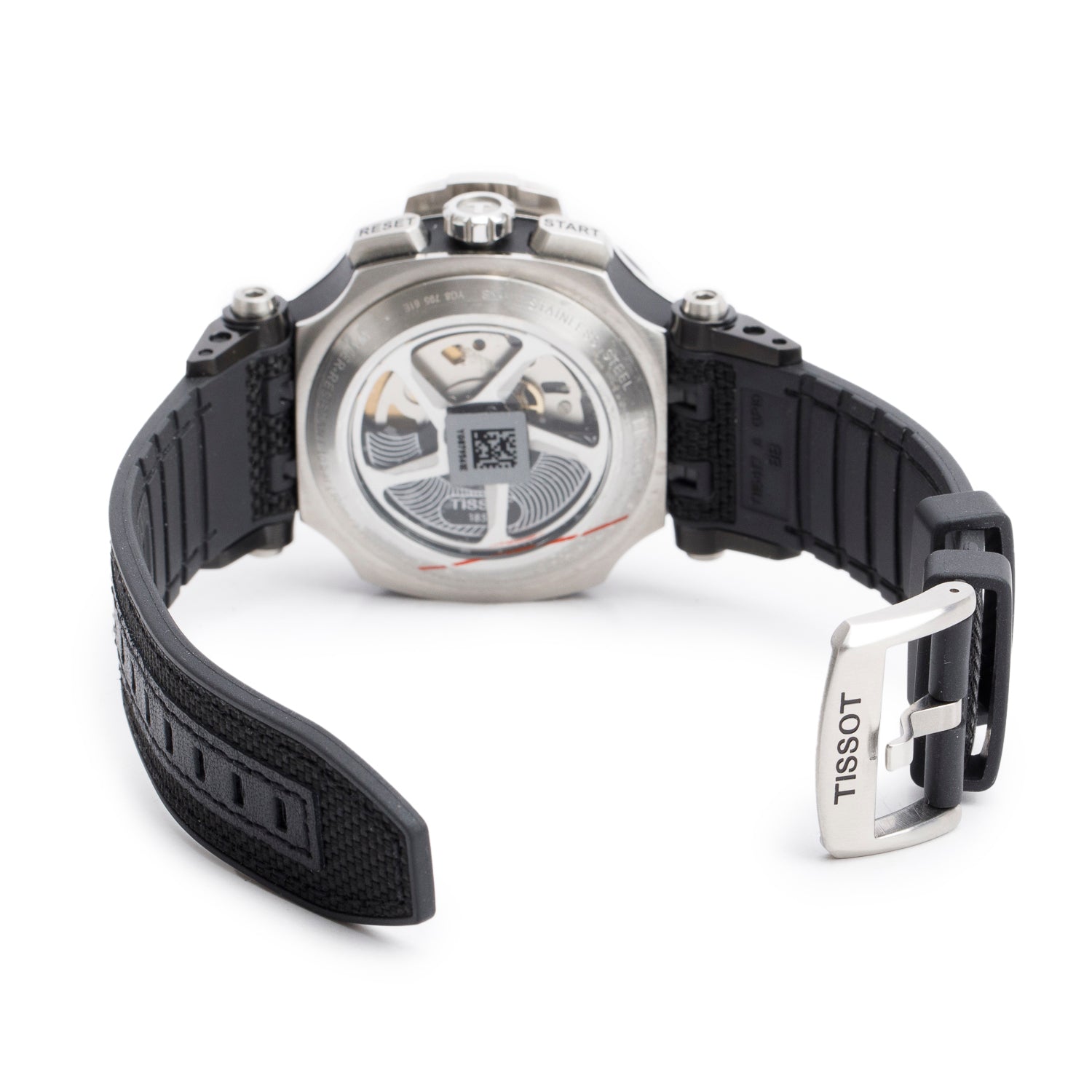 Tissot Stainless Steel & Black PVD T-Race 45 MM Automatic Chronograph Watch Silver Dial