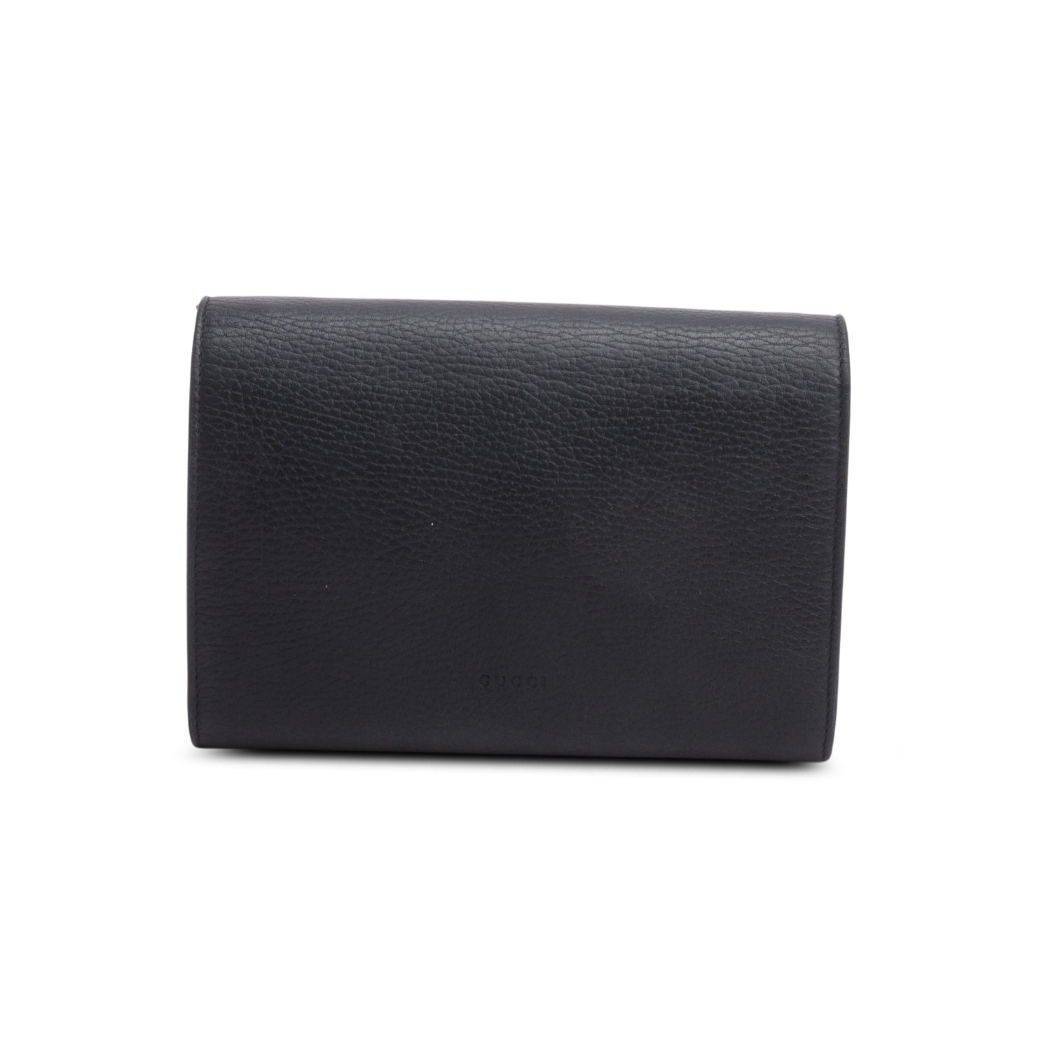 Gucci Black Calfskin Mini Dionysus Wallet on Chain