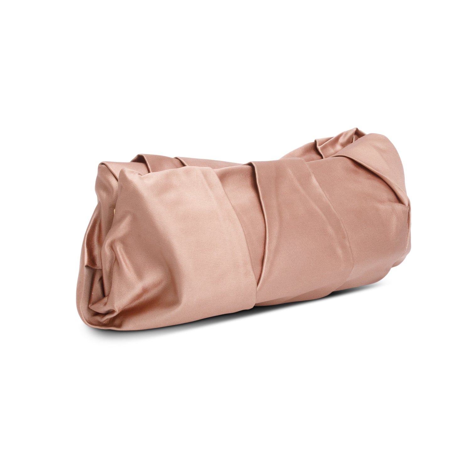 Prada Pink Satin Raso Frame Clutch