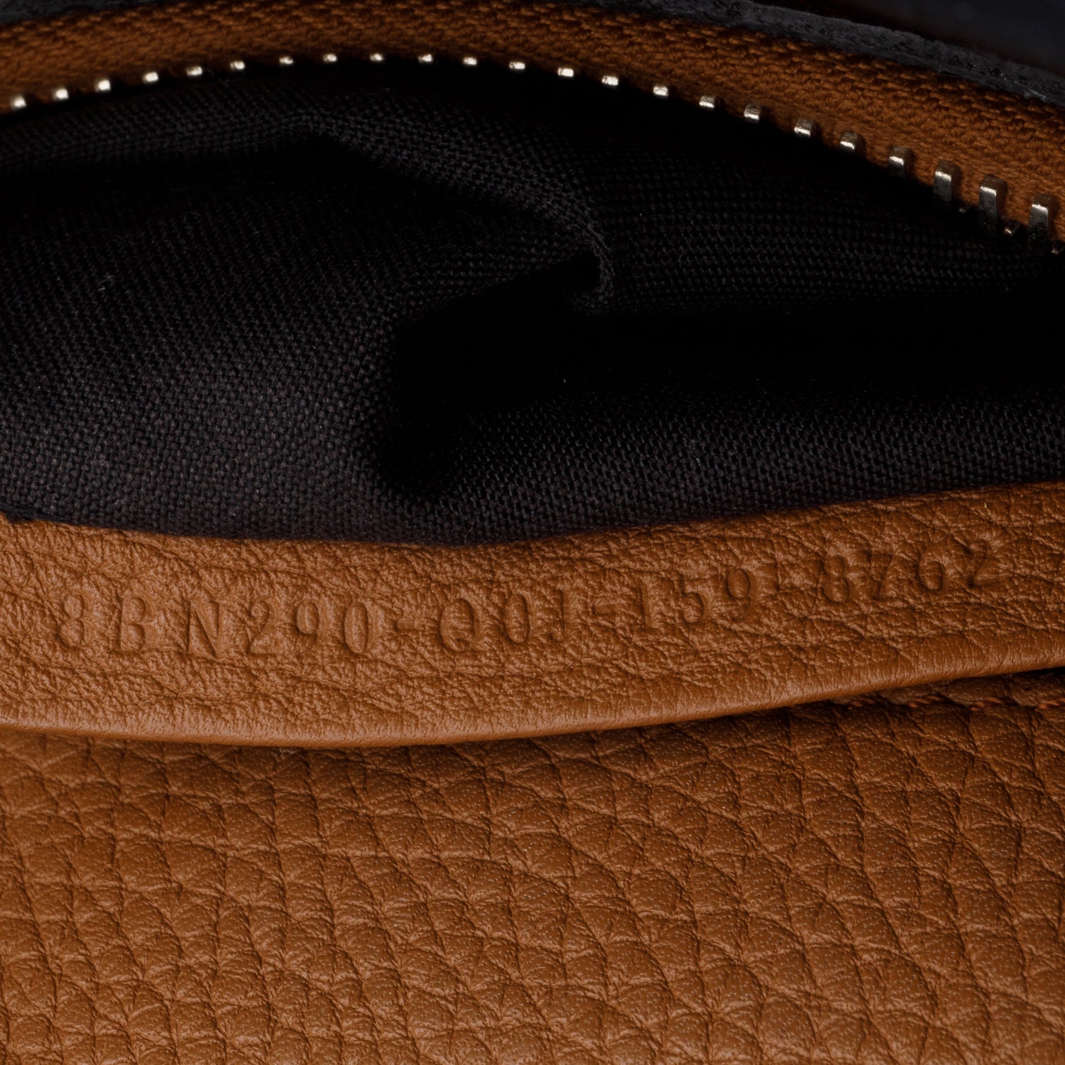 Fendi Black Cuioio Romano Selleria Medium Peekaboo Iconic Satchel w/ Strap