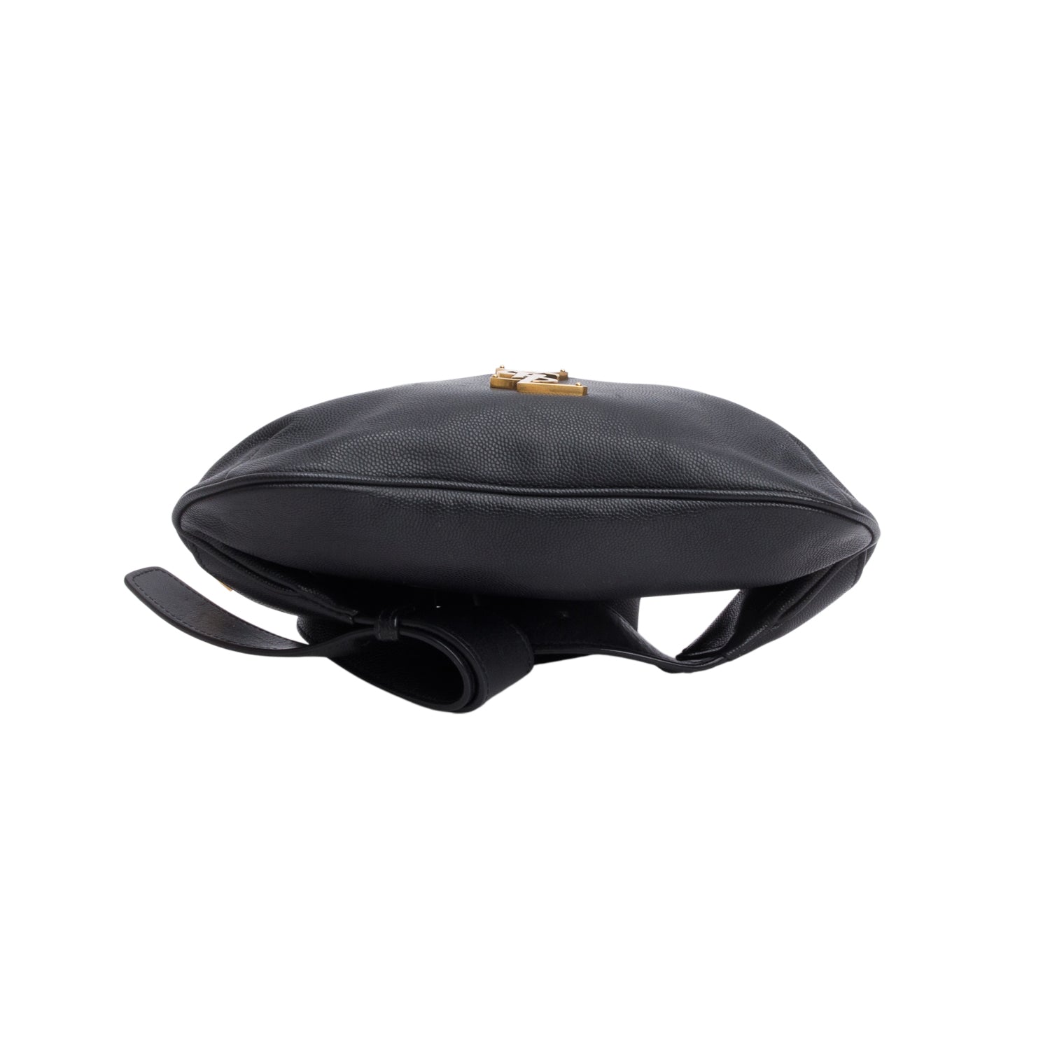 Saint Laurent 2023 Black Calfskin Monogram Belt Bag