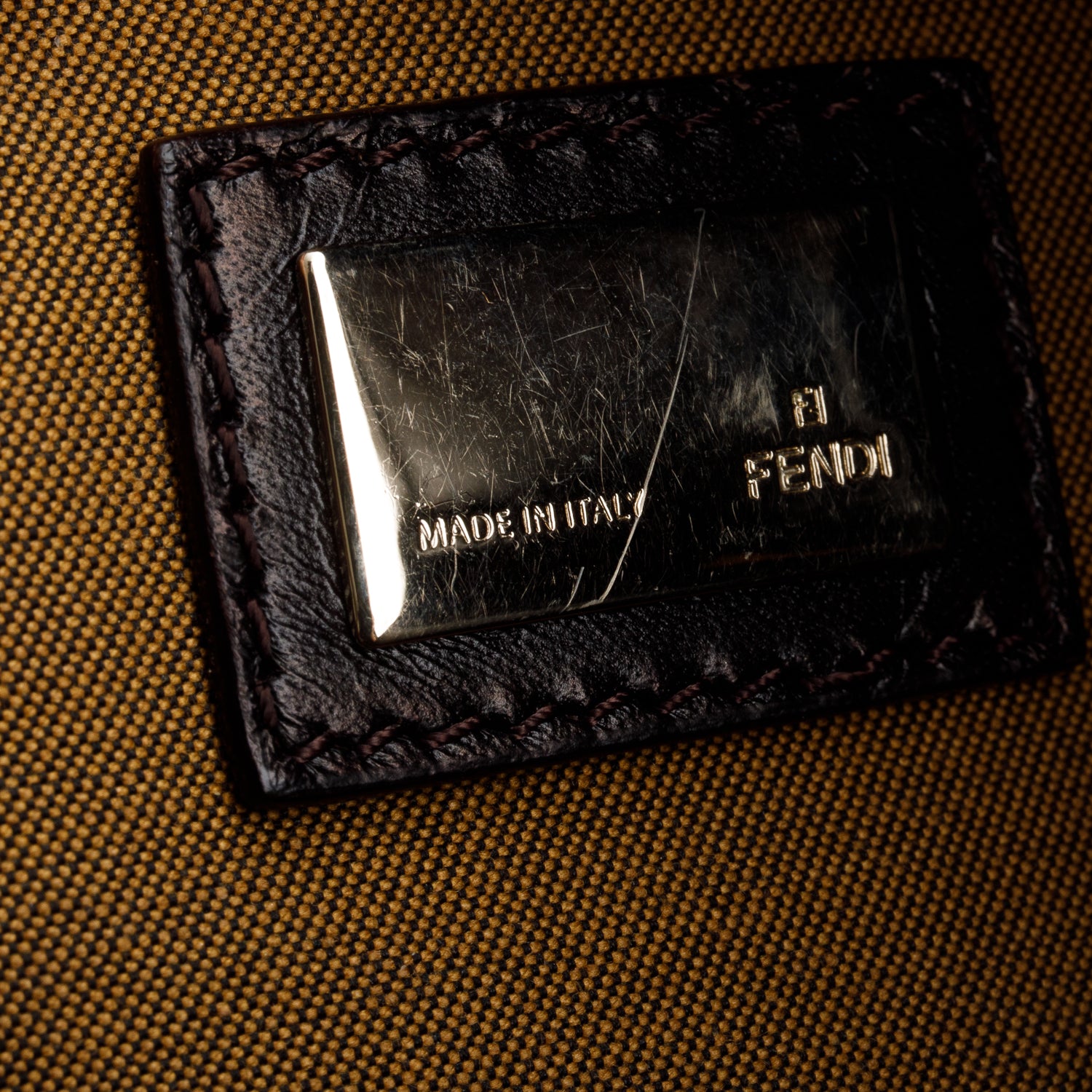 Fendi Brown Nylon Zucca FF Chef Tote