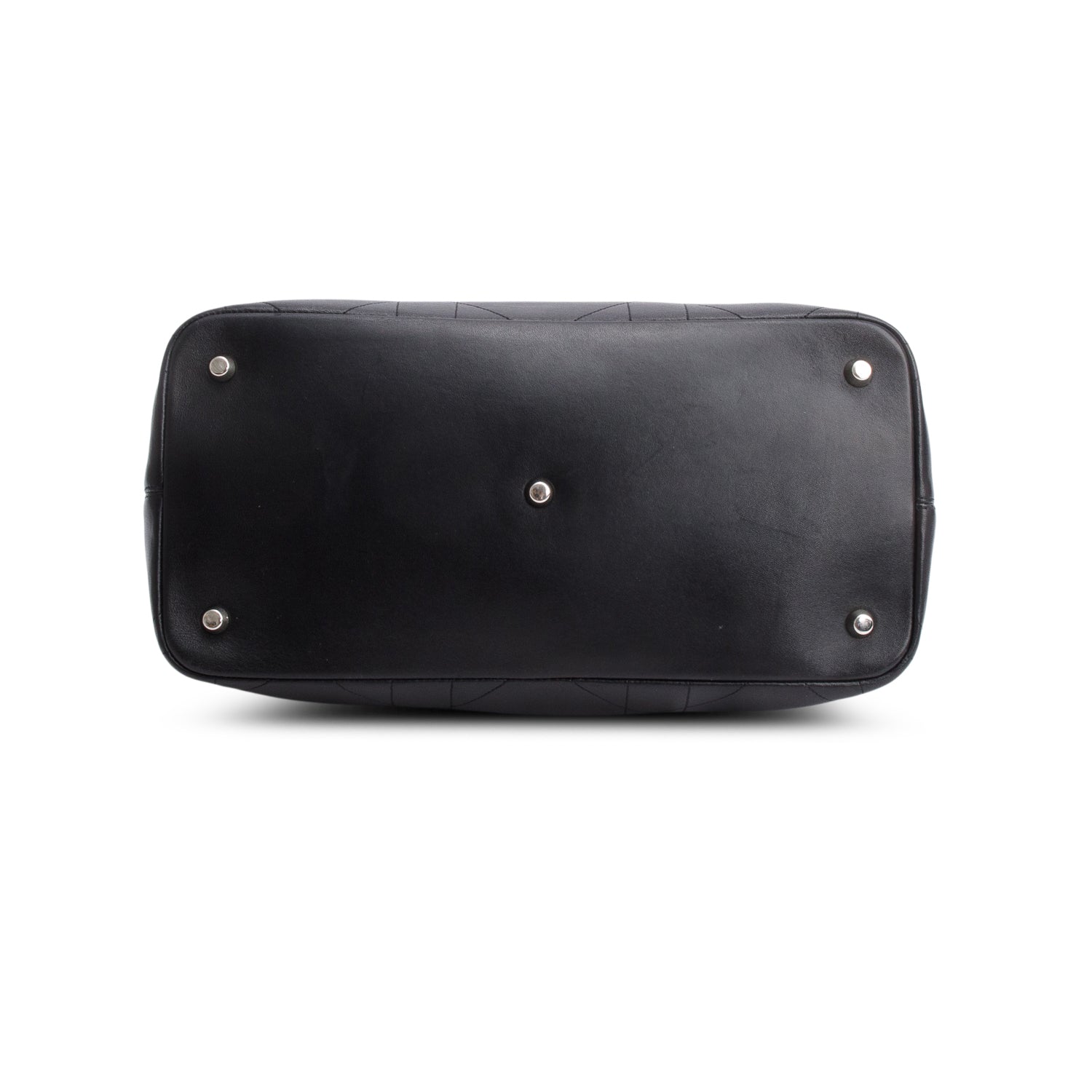 Christian Dior Black Lambskin Cannage Granville Medium Tote w/ Tote