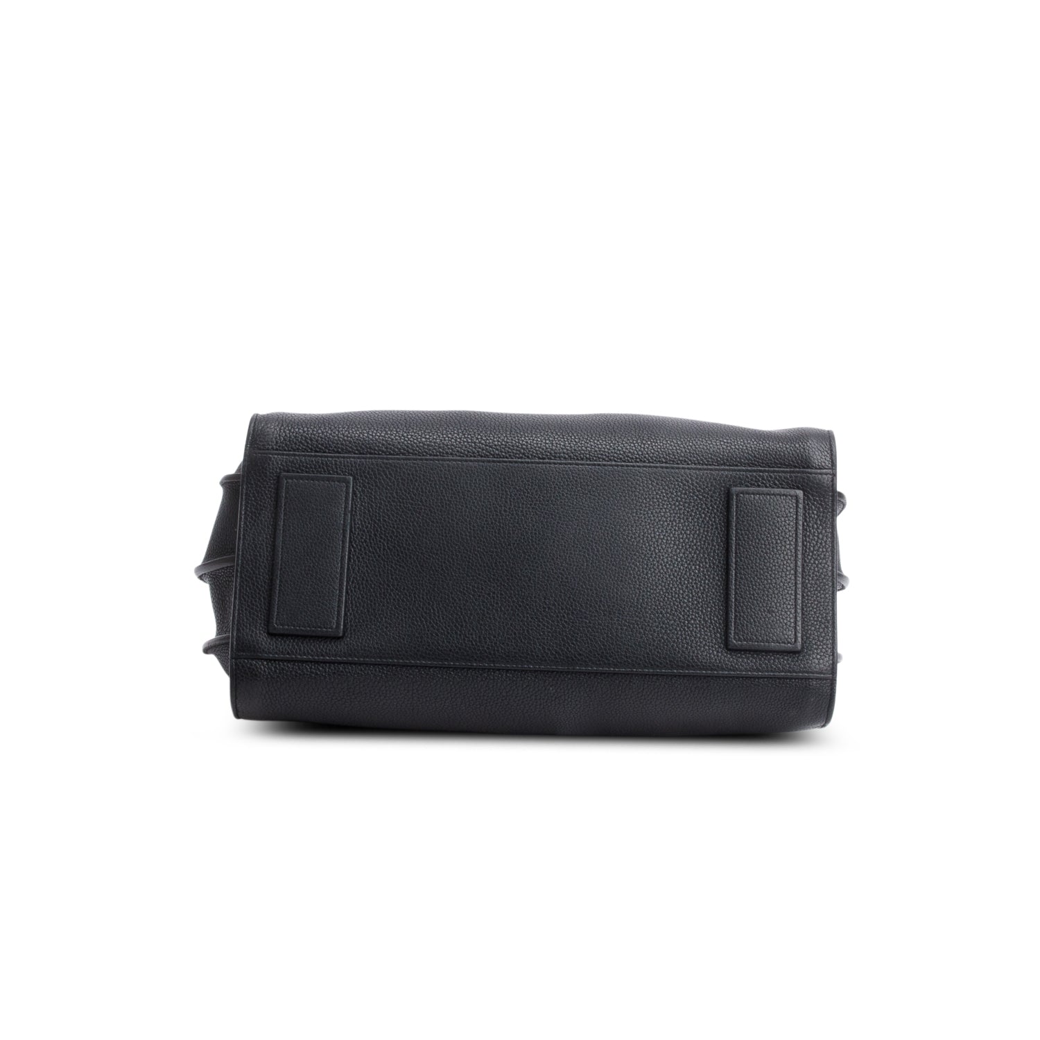 Saint Laurent Black Supple Grained Leather Small Sac de Jour w/ Strap