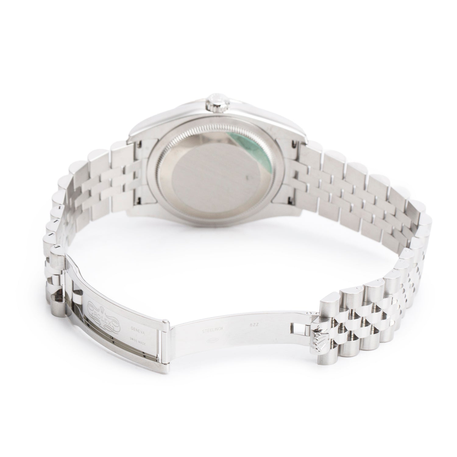 Rolex Stainless Steel Datejust Diamond Bezel 36 MM Datejust Watch Black Diamond Dial 116244