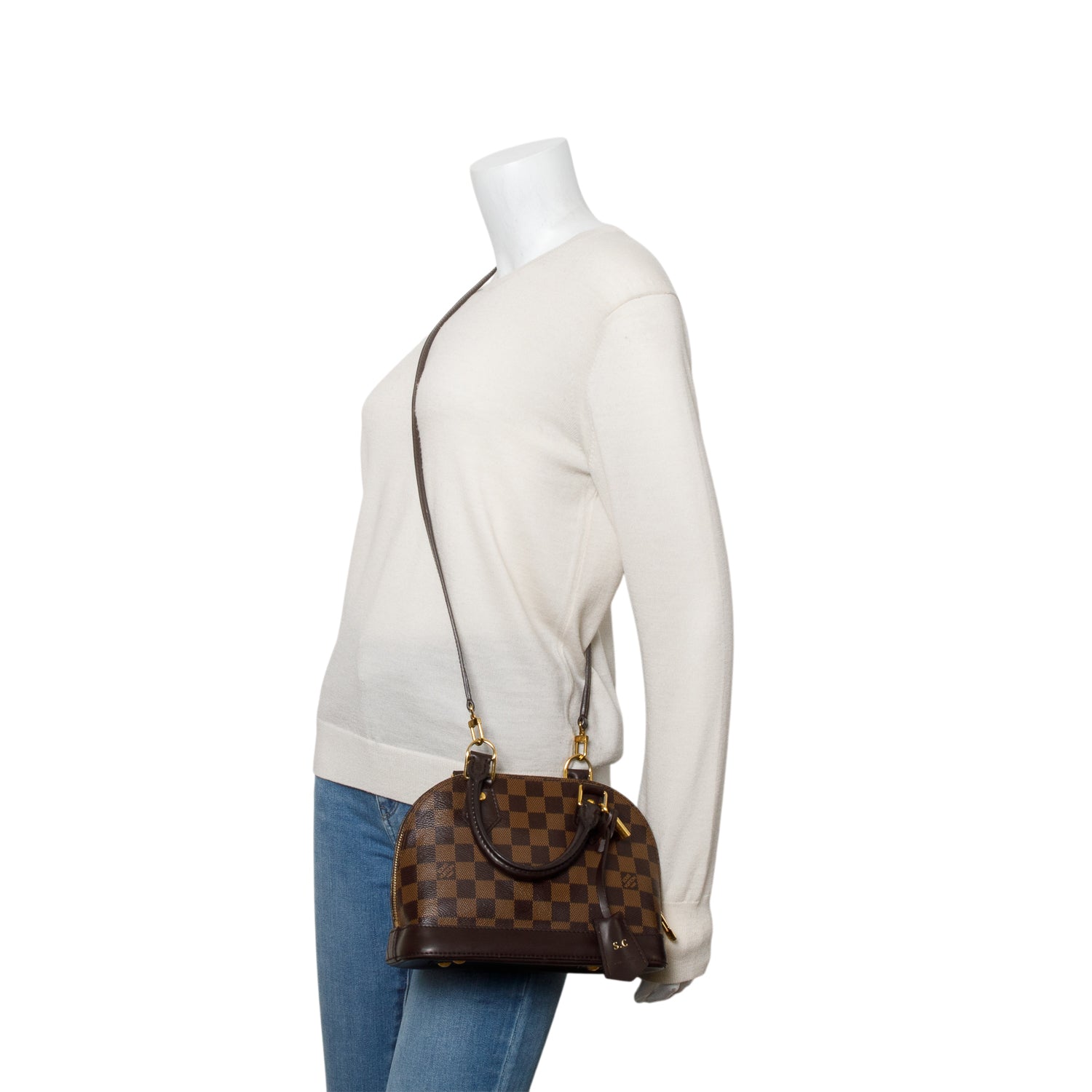 Louis Vuitton Damier Ebene Alma BB w/ Strap