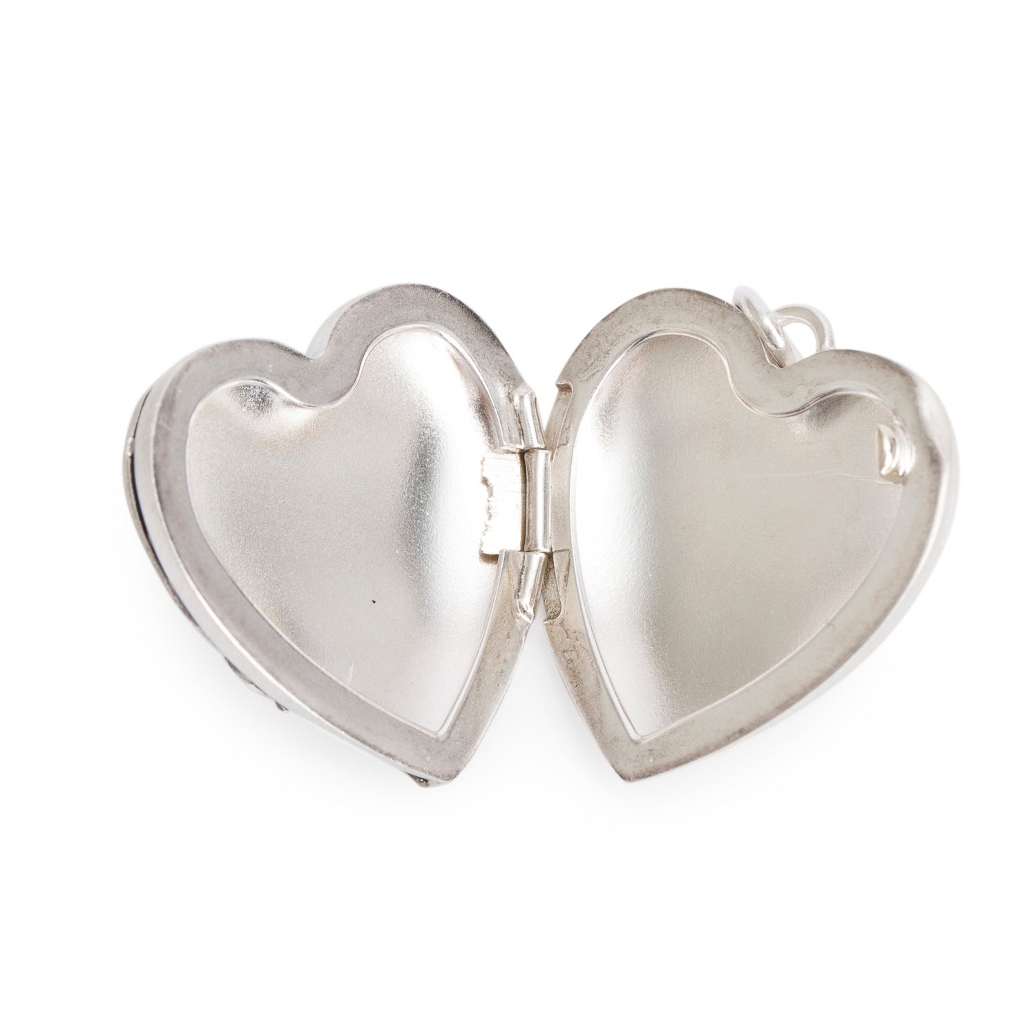 Tiffany & Co. Sterling Silver Ziegfeld Daisy Heart Locket Pendant