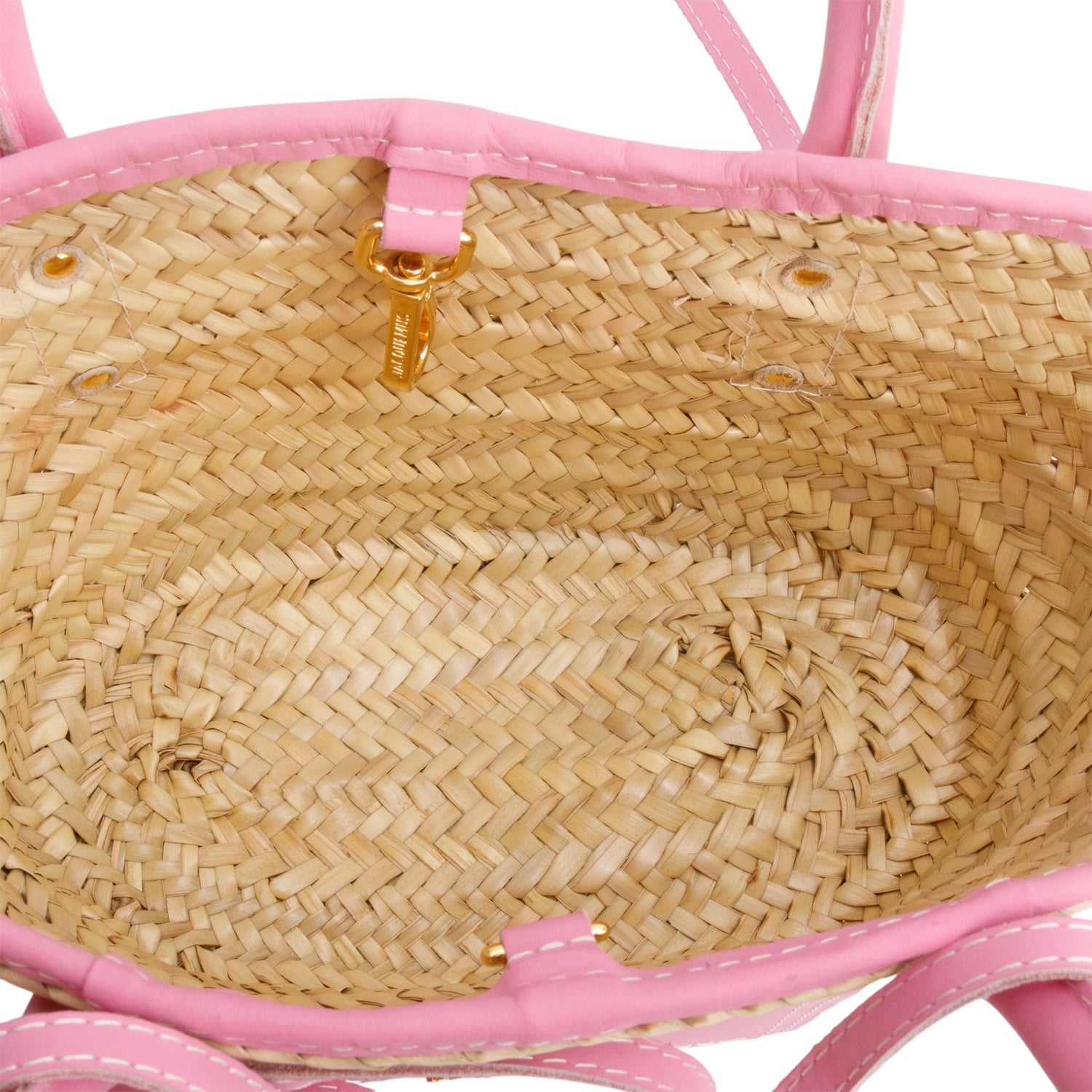 Jacquemus Beige Raffia Small Panier Soli