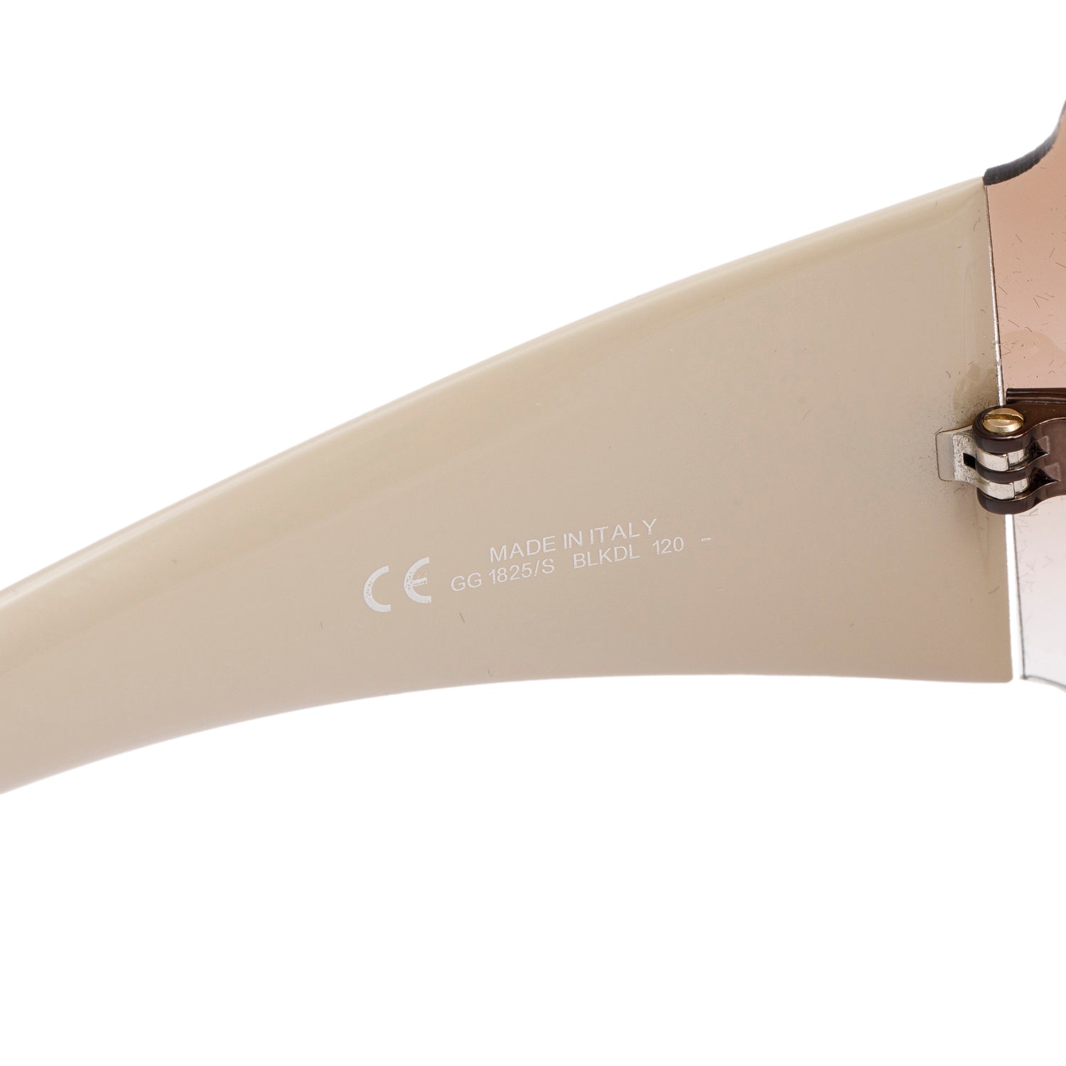 Gucci GG1825/S Brown GG Signature Acetate Shield Sunglasses w/ Case
