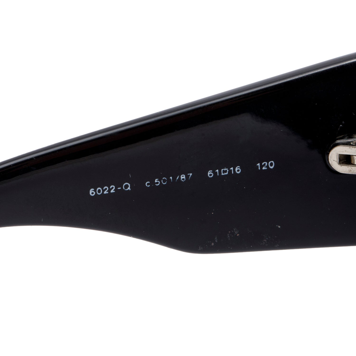 Chanel 6022-Q Black Acetate CC Logo Sunglasses w/ Case