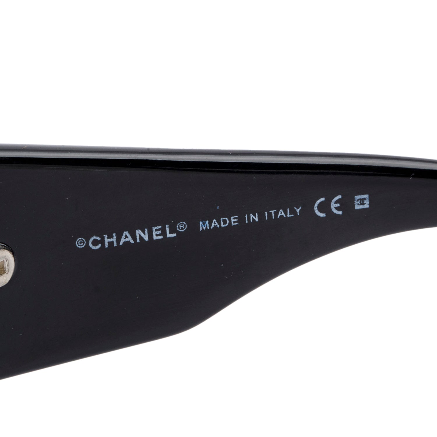 Chanel 6022-Q Black Acetate CC Logo Sunglasses w/ Case