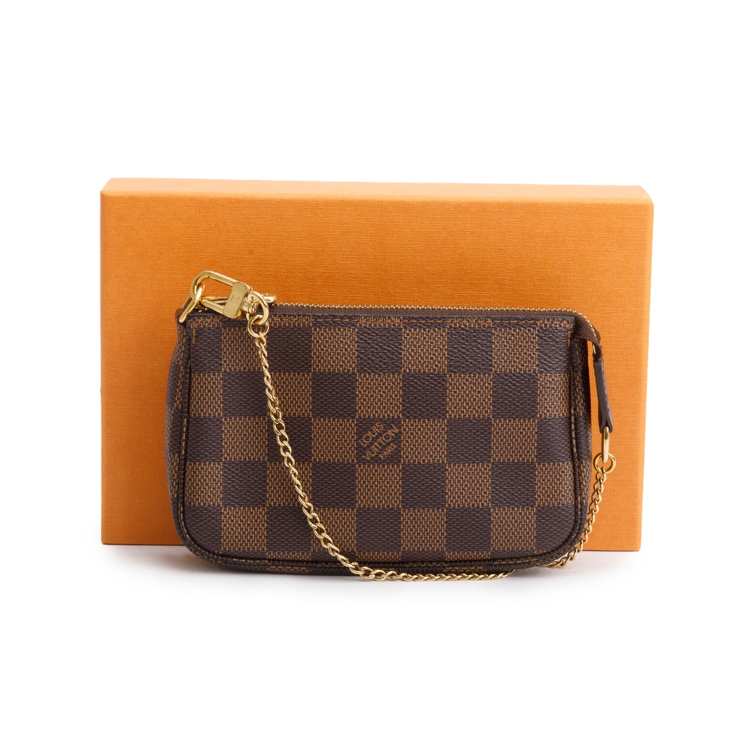Louis Vuitton 2022 Damier Ebene Mini Pochette Accessories w/ Box