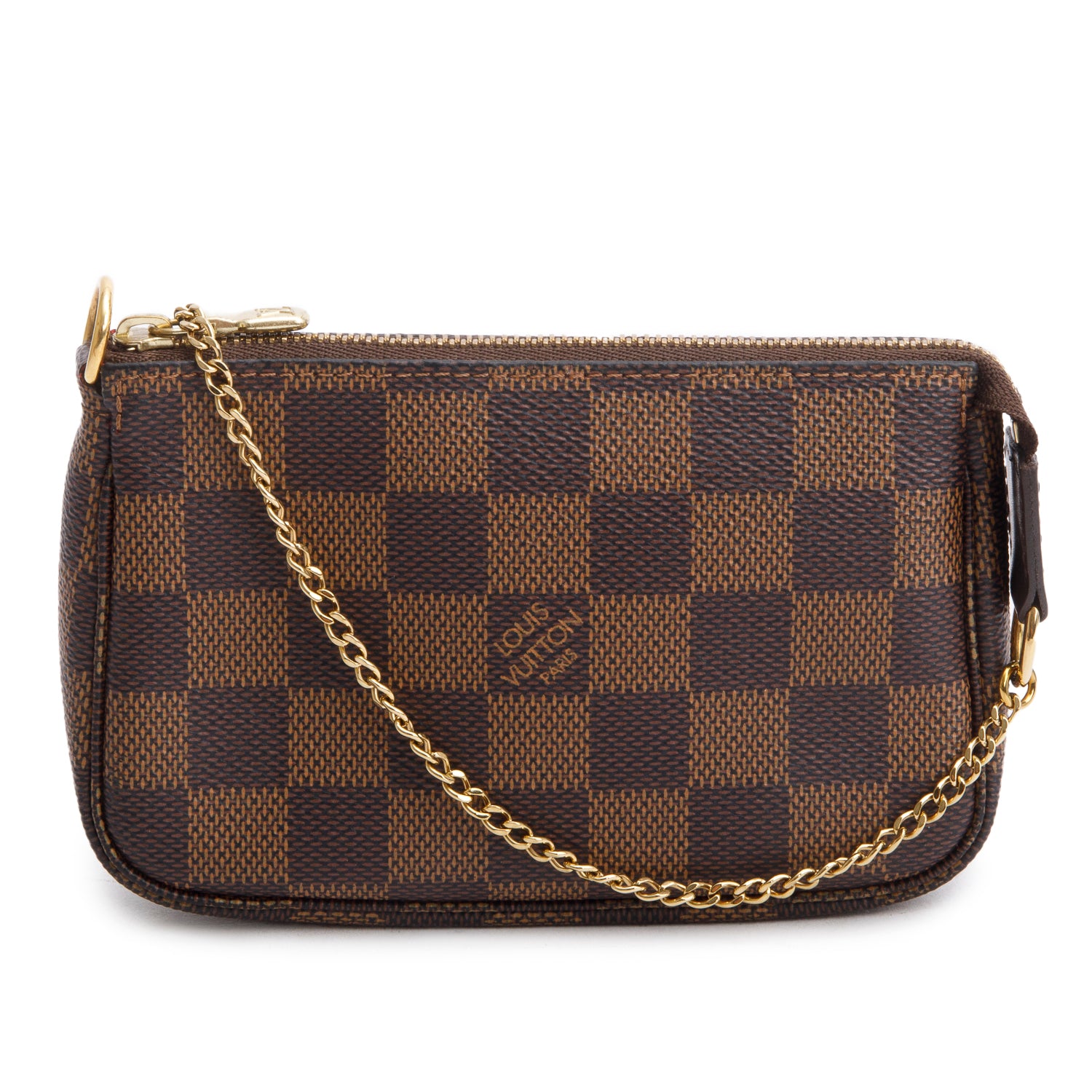 Louis Vuitton 2022 Damier Ebene Mini Pochette Accessories w/ Box