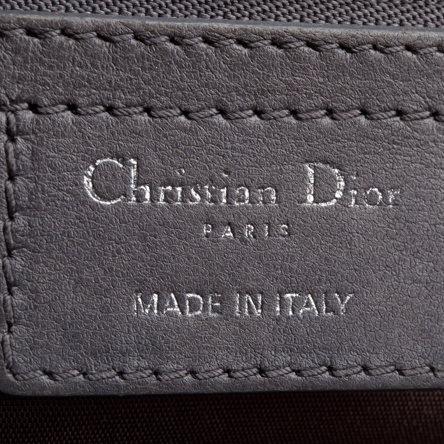 Christian Dior Grey Lambskin Cannage Small Dior Soft Zipped Shopping Tote