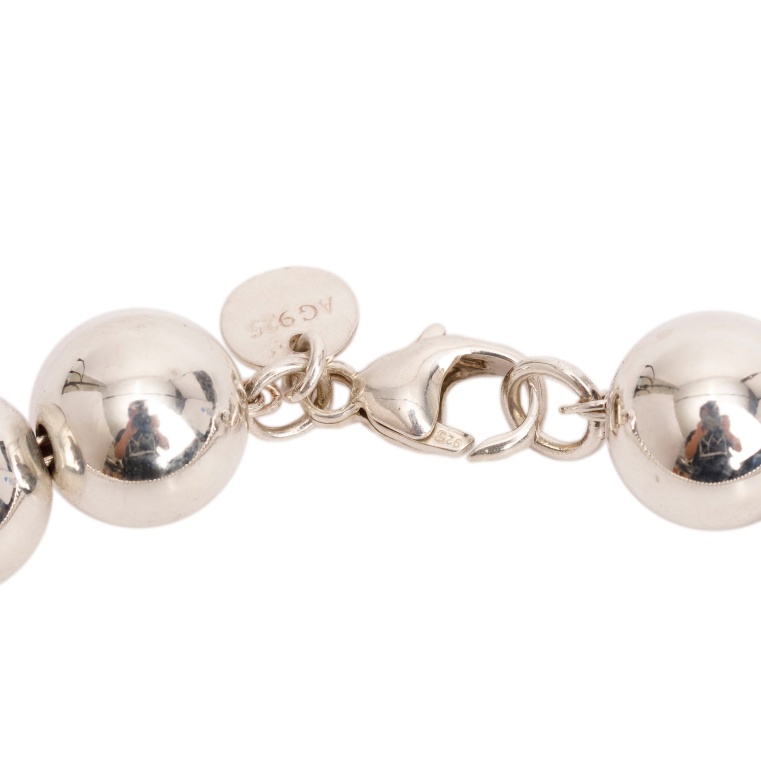 Tiffany & Co. Sterling Silver HardWear Ball Necklace