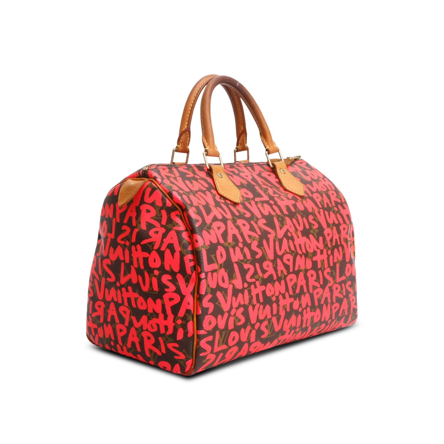 Louis Vuitton Pink Monogram Graffiti Speedy 30 w/ Box