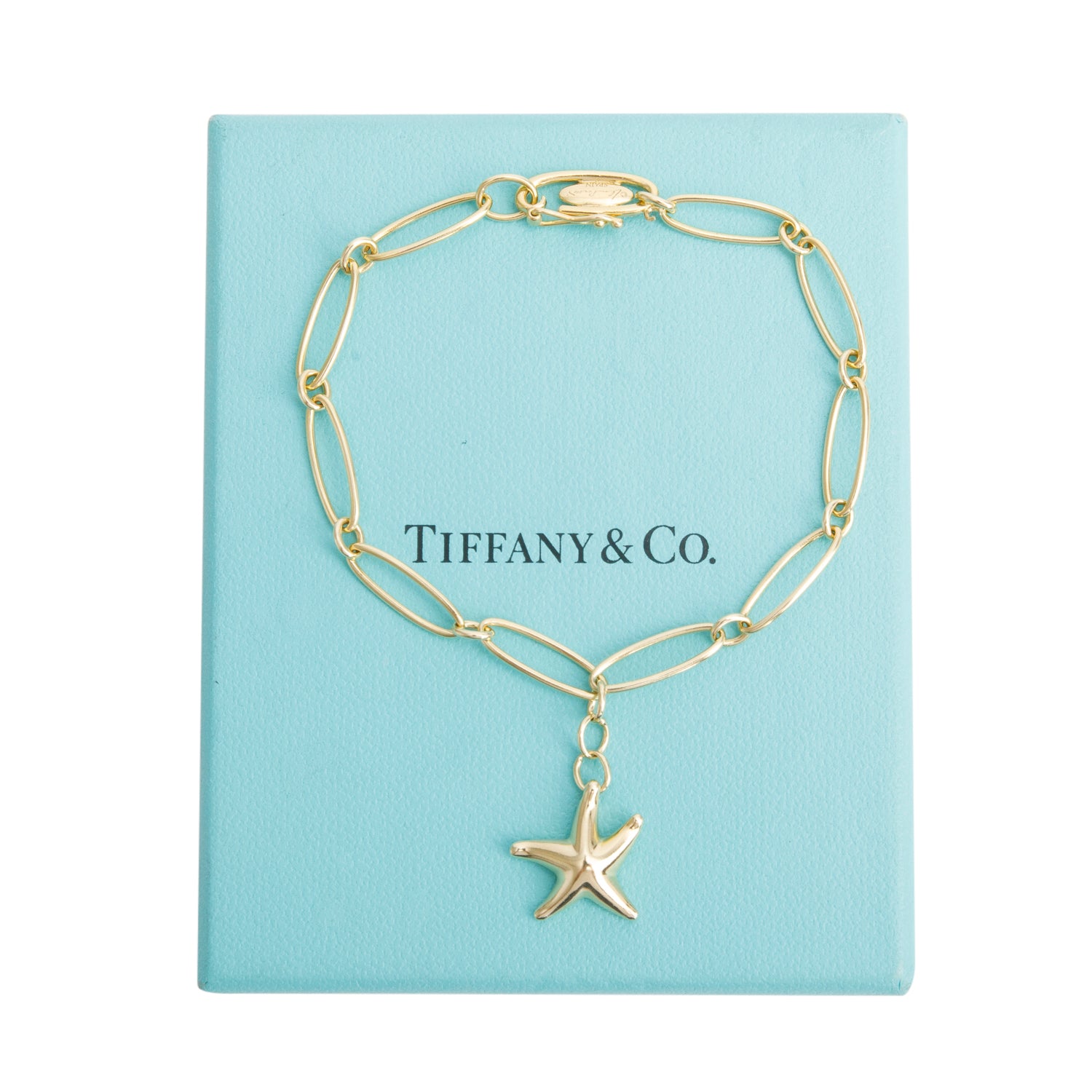 Tiffany & Co. Elsa Peretti 18k Yellow Gold Starfish Bracelet w/ Box