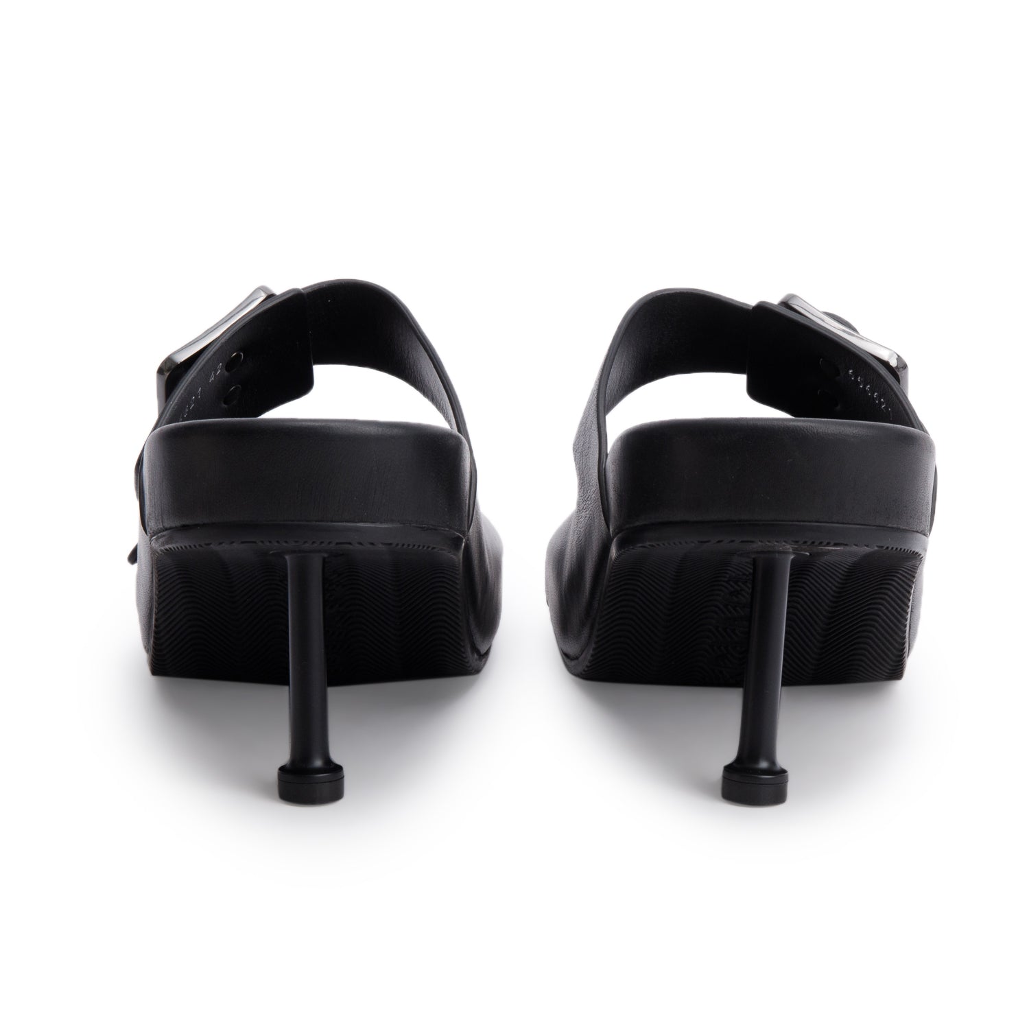 Balenciaga Black Nappa Leather Mallorca Sandal M80, Size 42 w/ Box