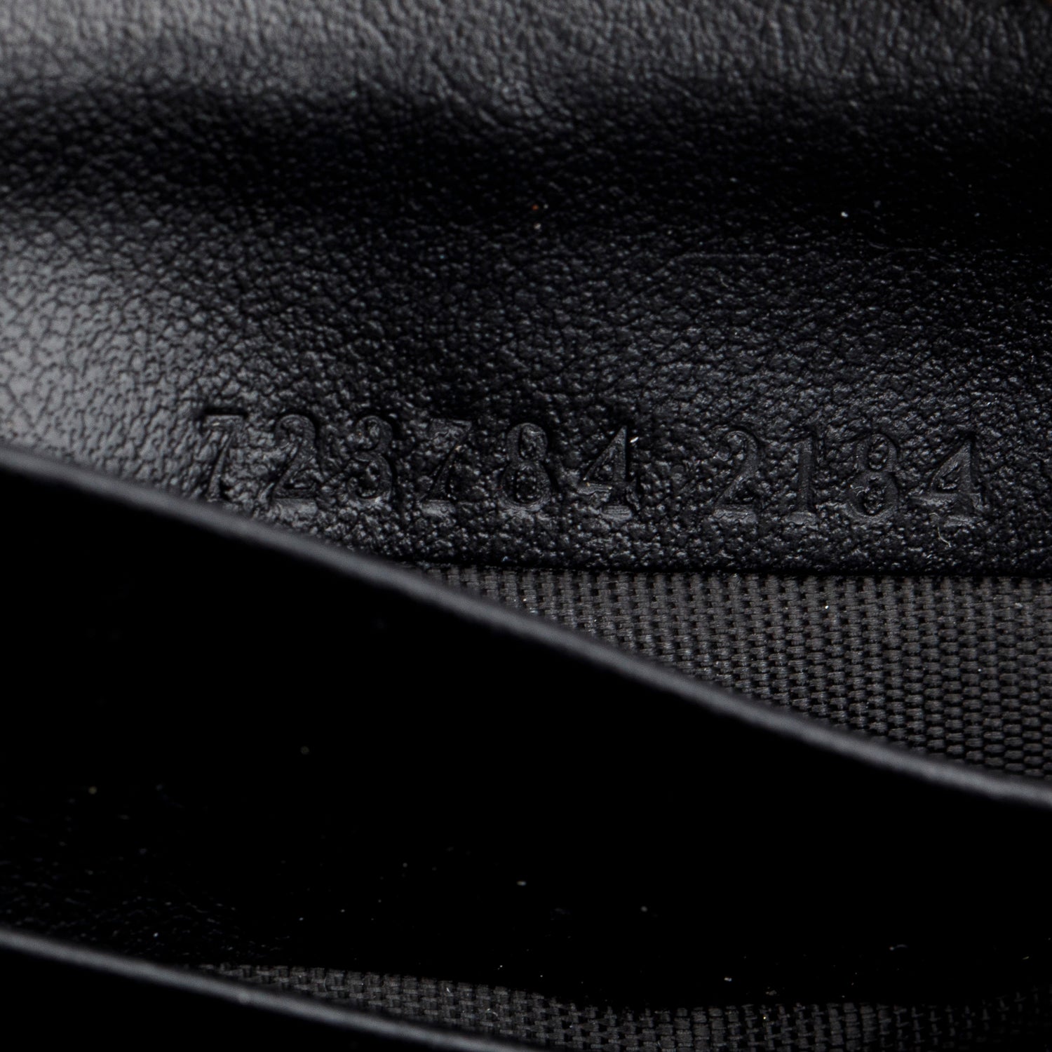 Gucci Black Calfskin GG Matelasse Marmont Zip Around Wallet