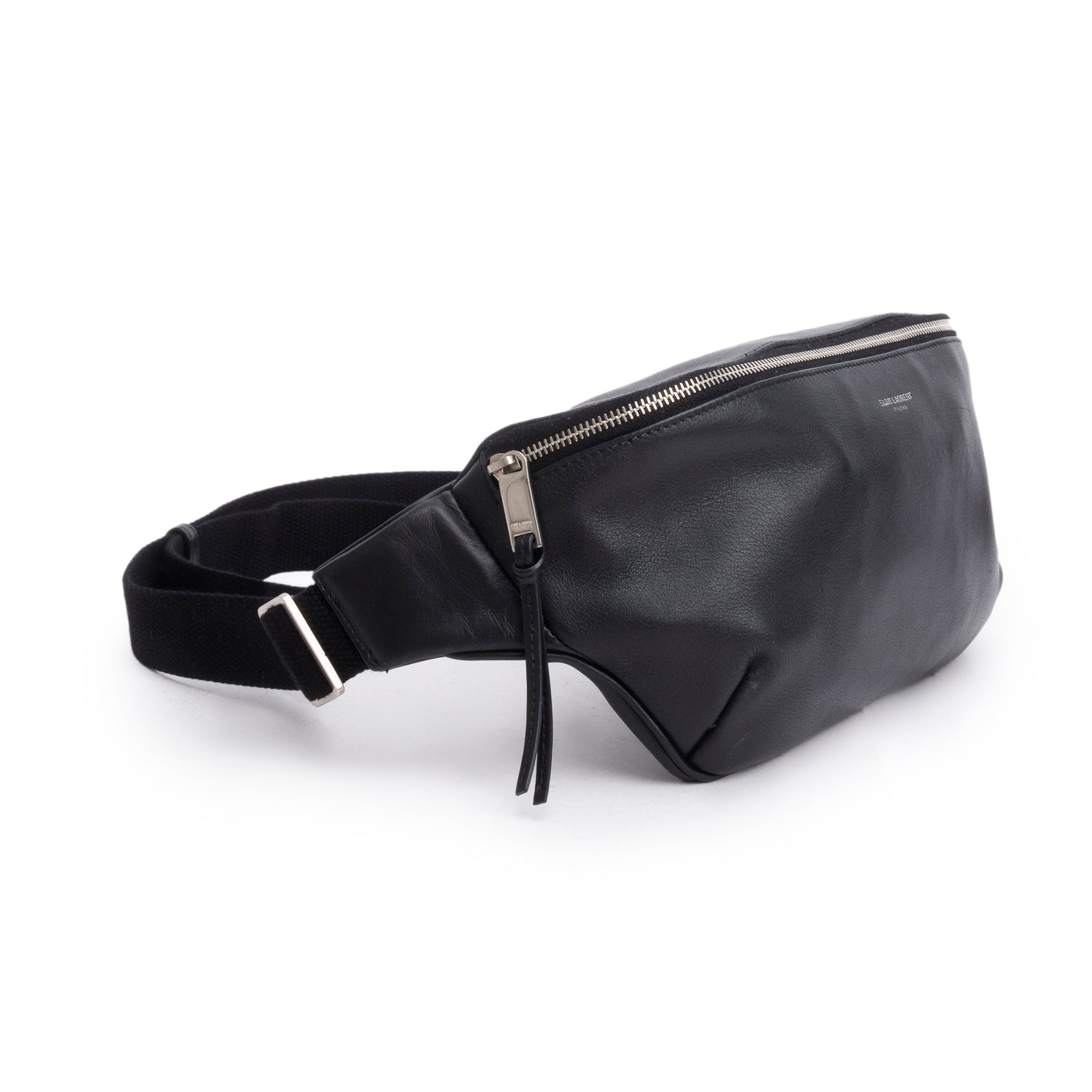 Saint Laurent Black Marsupio Calfskin Belt Bag