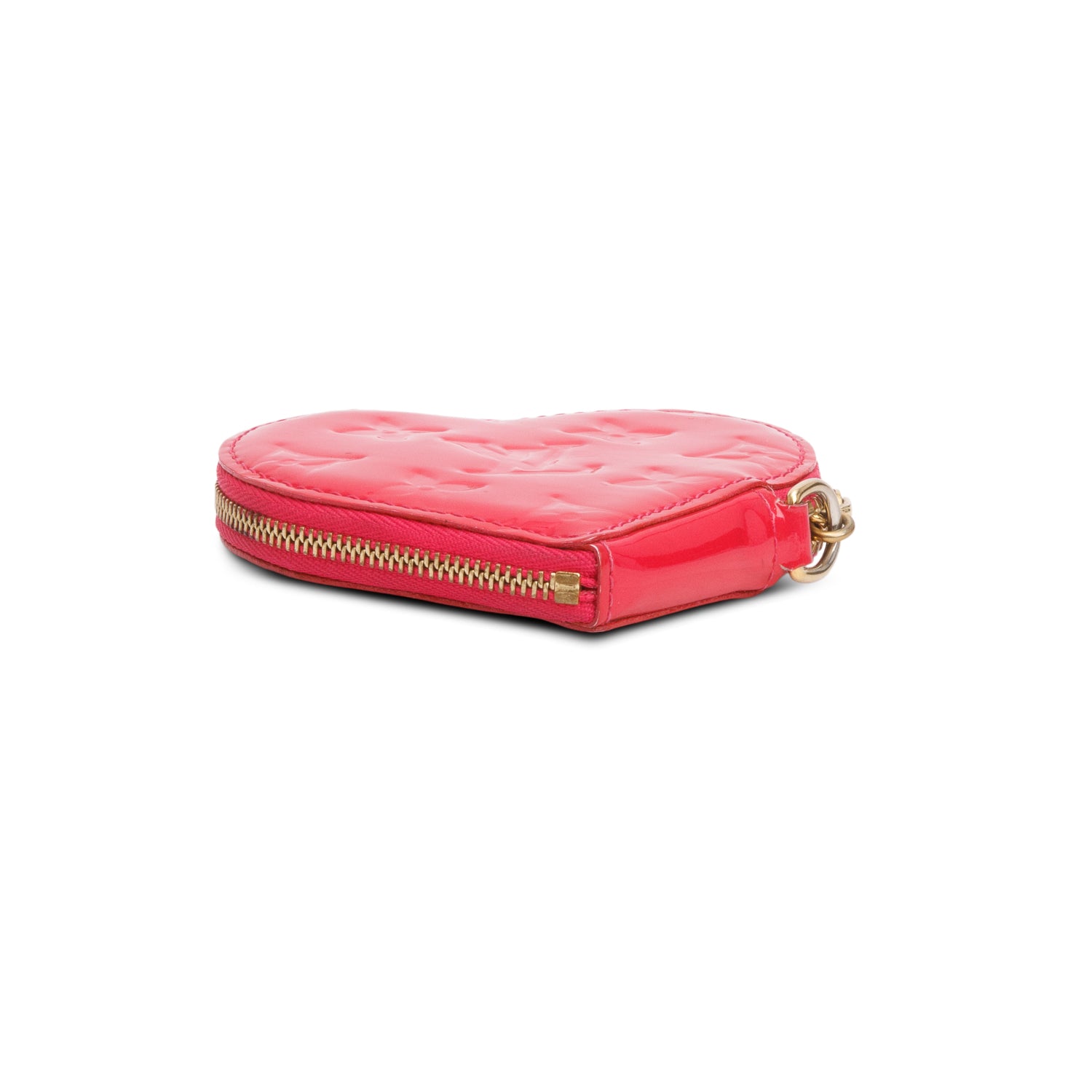 Louis Vuitton Pink Vernis Heart Coin Purse