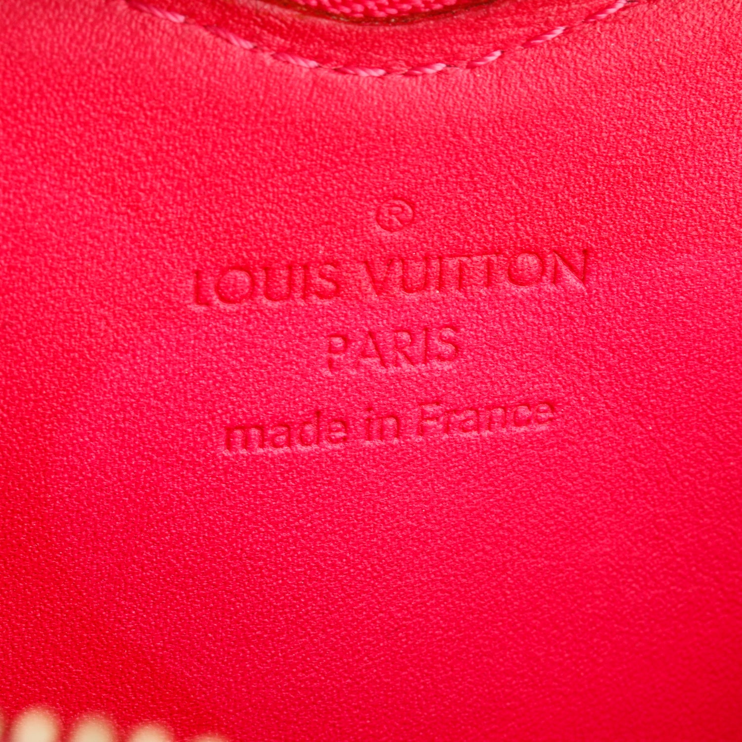 Louis Vuitton Pink Vernis Heart Coin Purse