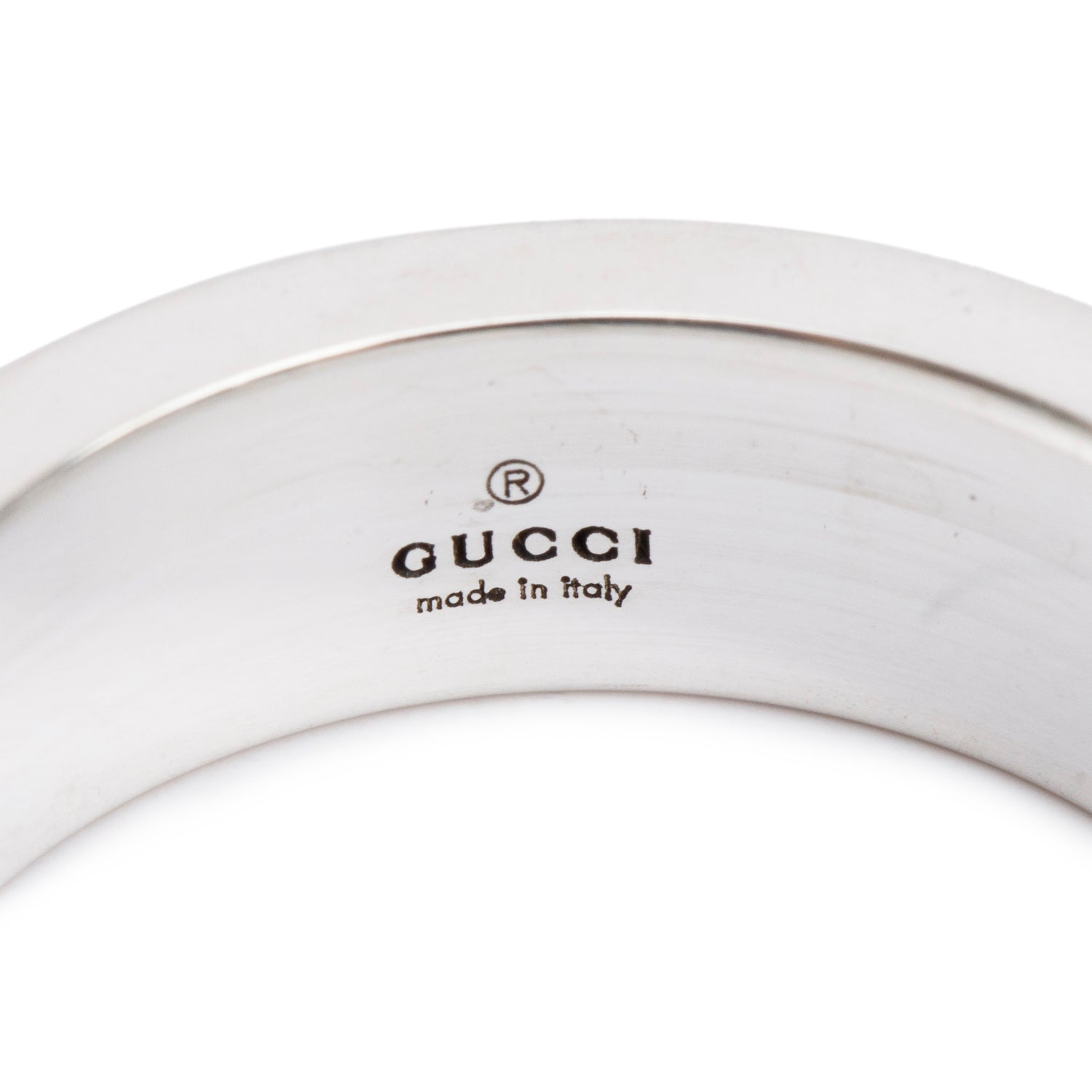 Gucci Sterling Silver Ghost Ring, Size 14 6.75