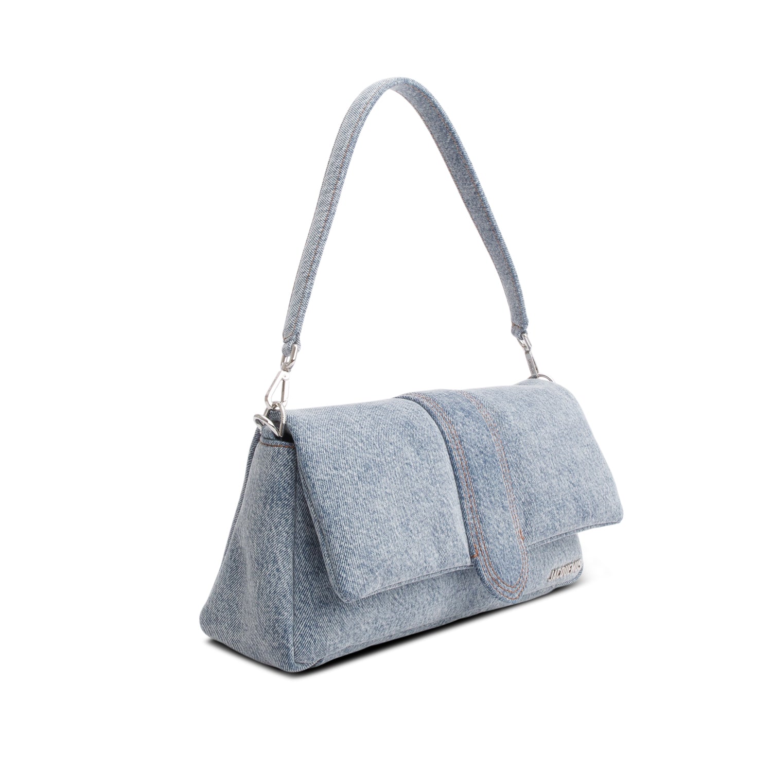 Jacquemus Blue Denim Le Bambimou Bag w/ Straps