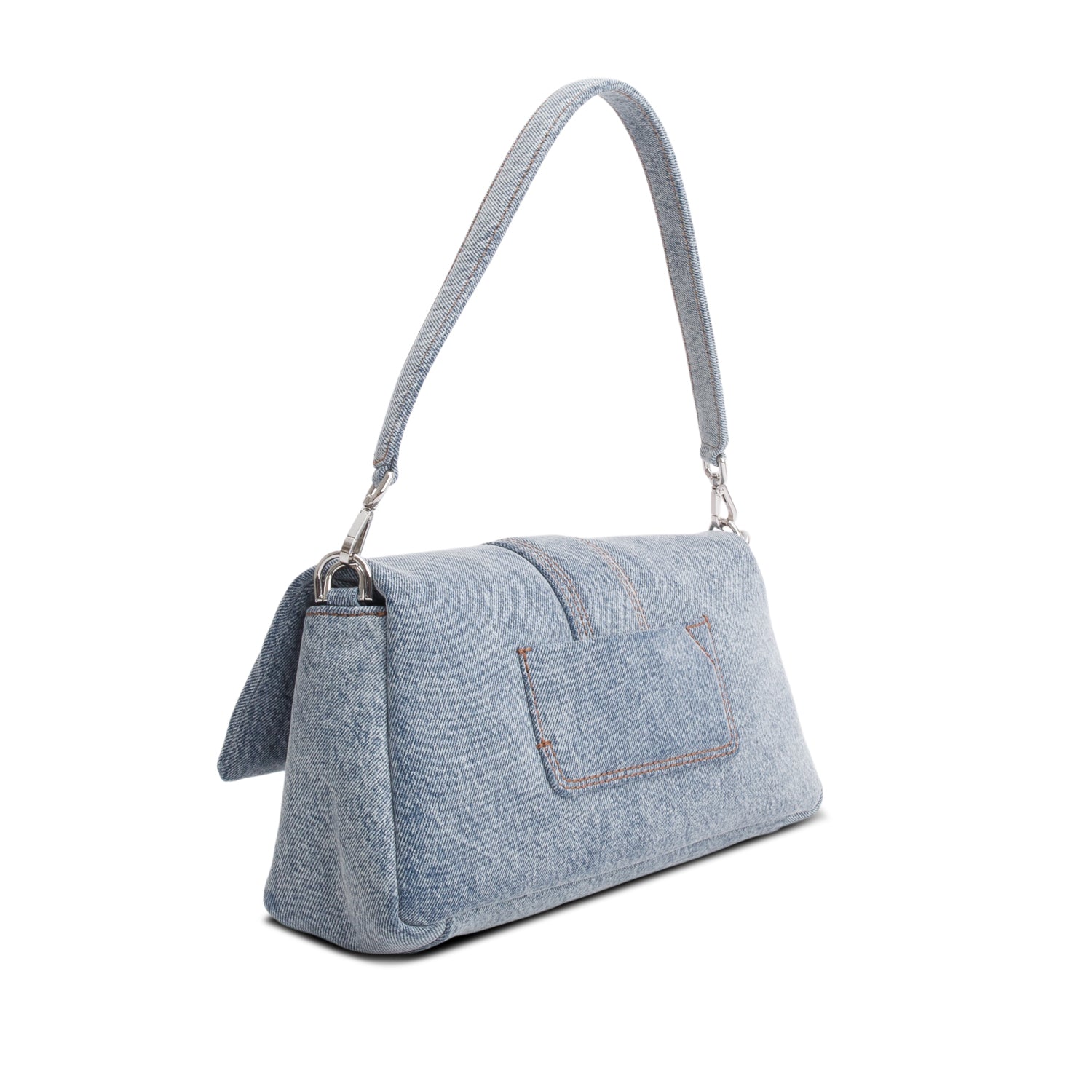 Jacquemus Blue Denim Le Bambimou Bag w/ Straps