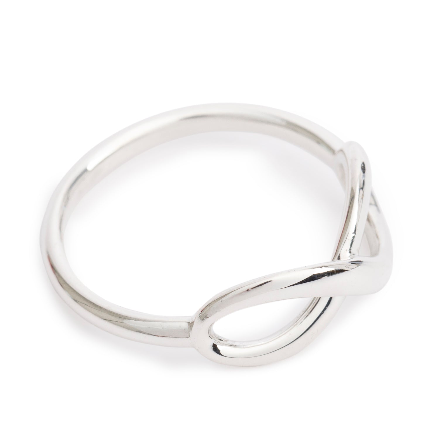 Tiffany & Co. Sterling Silver Infinity Ring, Size 6.5