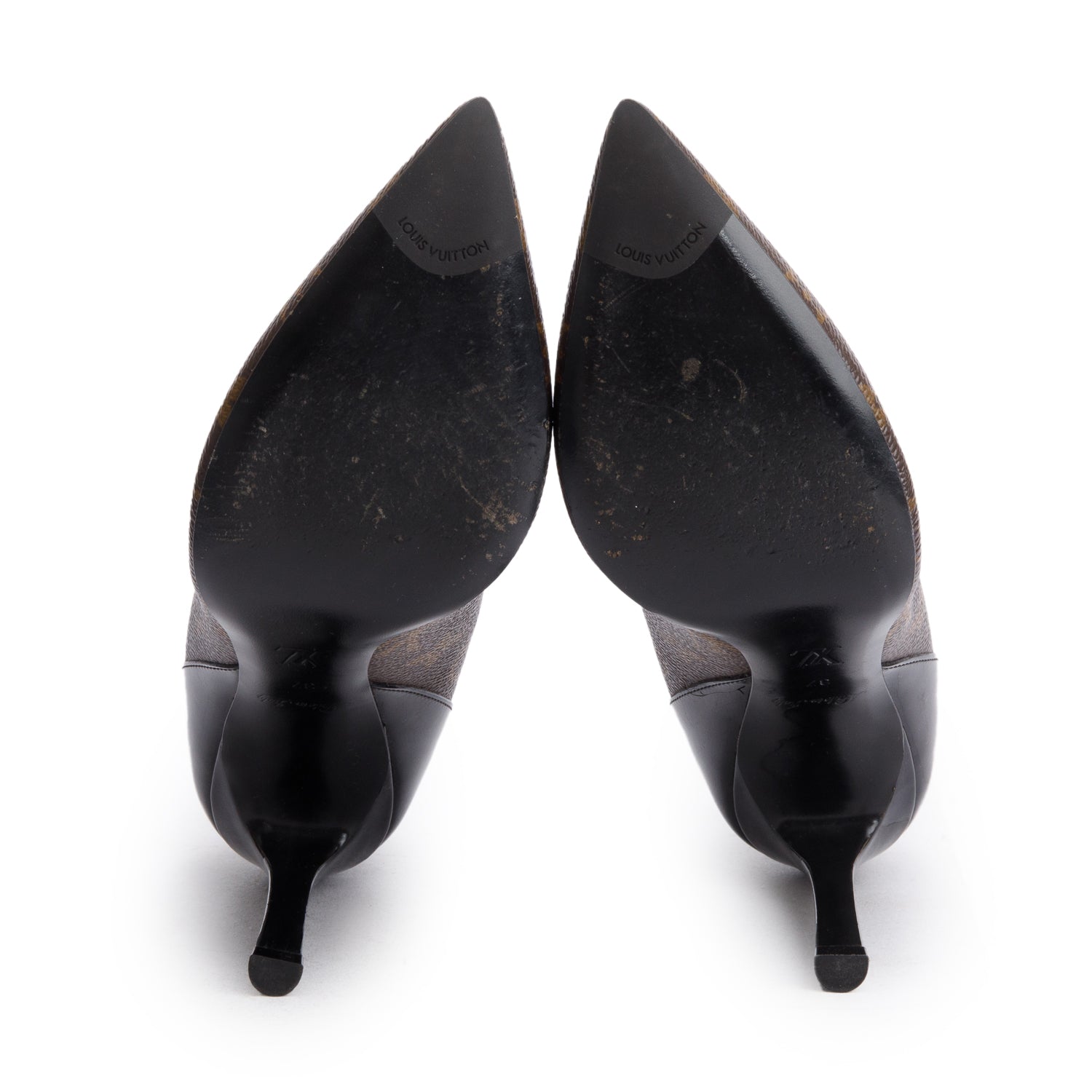 Louis Vuitton 2022 Monogram Canvas Cherie Pumps, Size 37