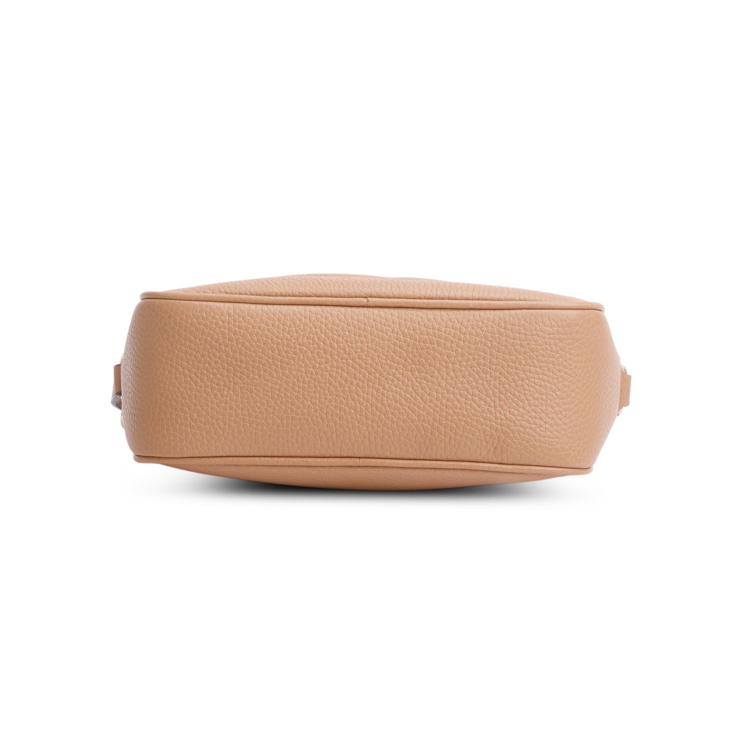 Gucci Beige Pebbled Calfskin Leather Small Soho Disco Bag w/ Box