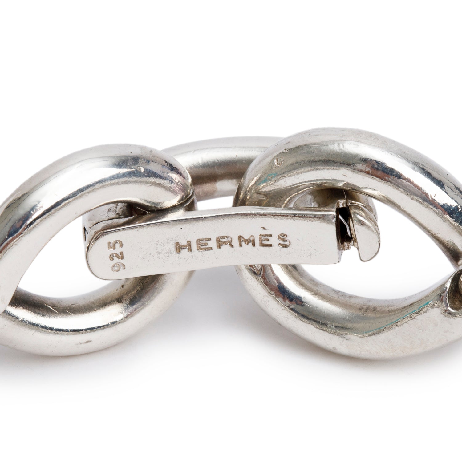Hermes Sterling Silver Torsade MM Bracelet