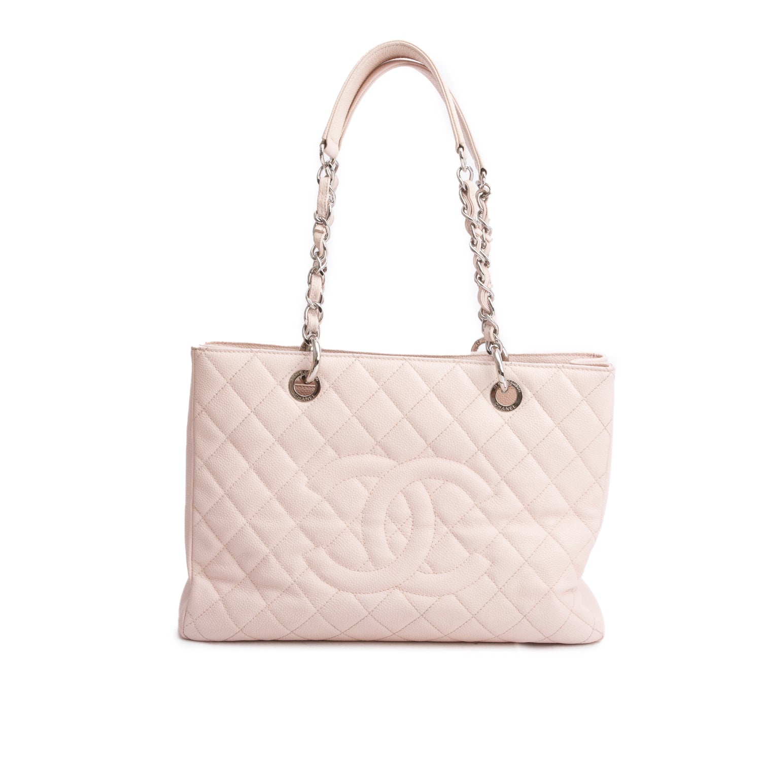 Chanel Pink Caviar Leather Grand Shopping Tote (GST)