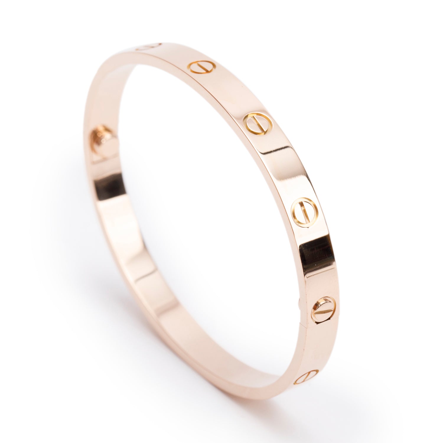 Cartier 2022 18k Rose Gold Love Bracelet, Classic Model, Size 18 w/ Box, Receipt & Certificate