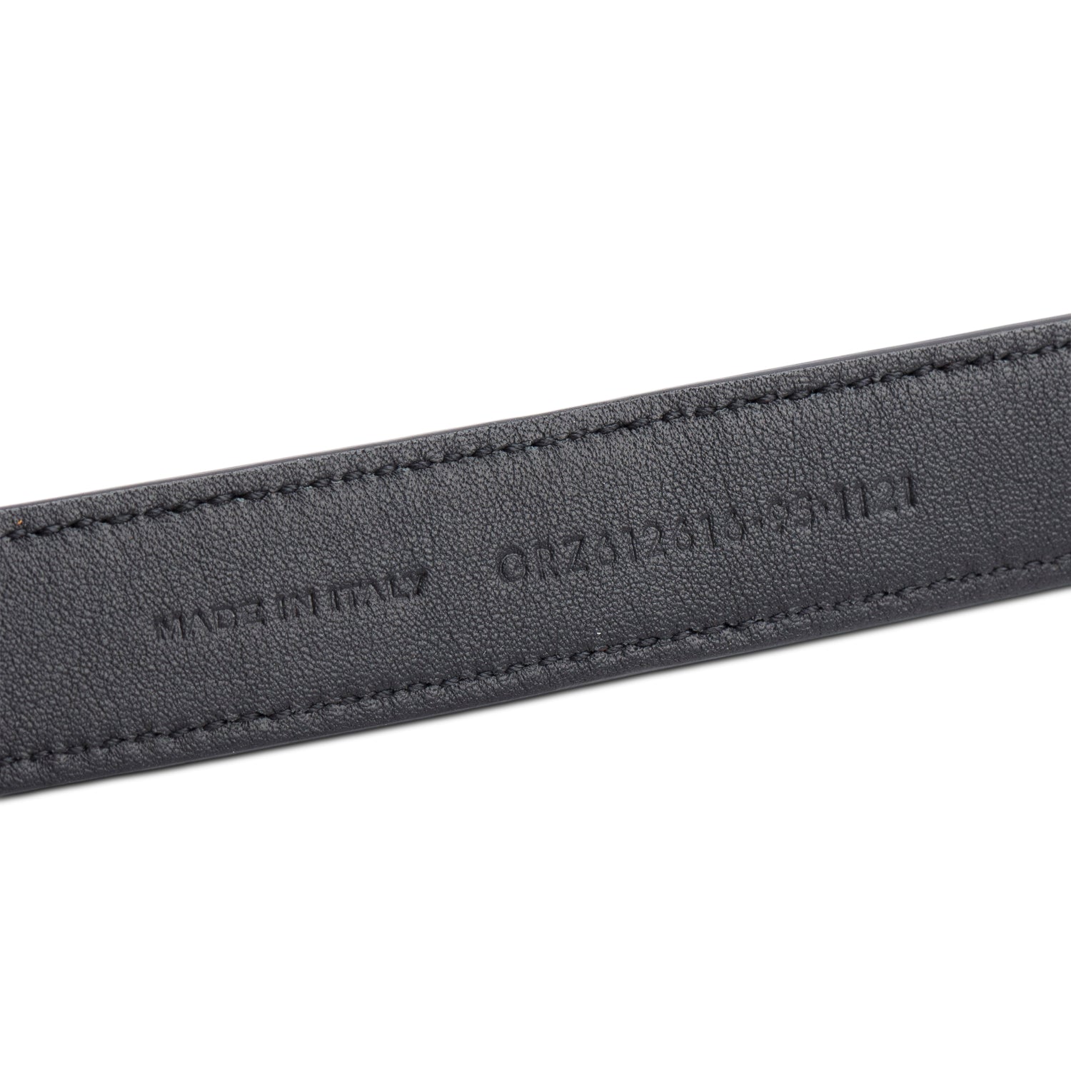 Saint Laurent 2021 Black Thin Calfskin Leather Square Buckle Cassandre Belt 95