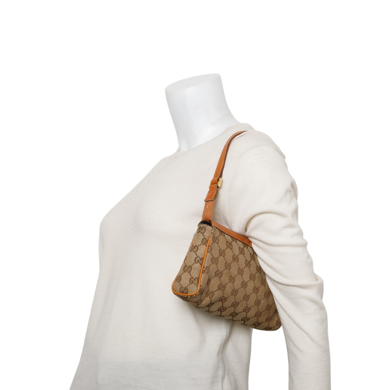 Gucci GG Canvas D Ring Abbey Pochette