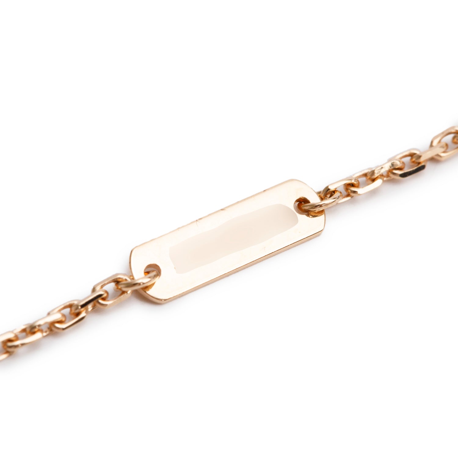 Van Cleef & Arpels 2024 18k Rose Gold Grey Mother of Pearl Vintage Alhambra Pendant Necklace w/ Pouch & Certificate