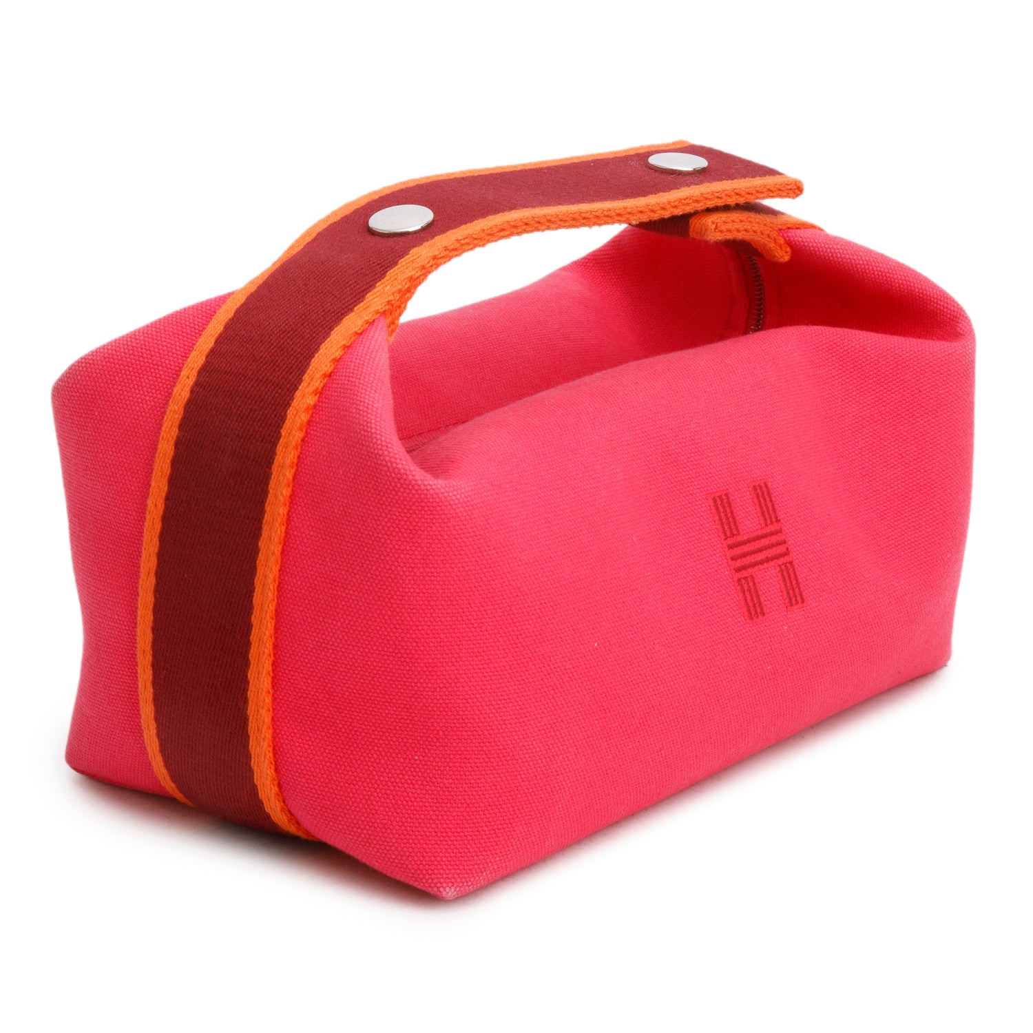 Hermes 2025 Hibiscus Canvas Small Bride-A-Brac Case w/ Receipt