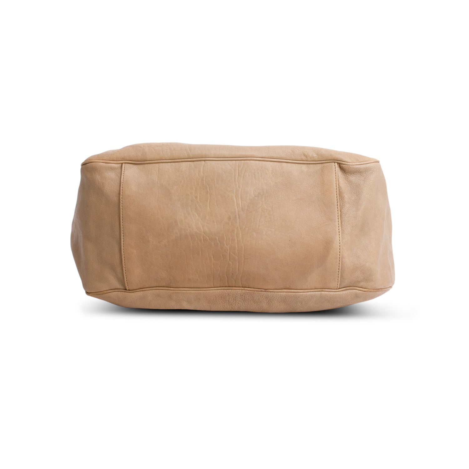 Saint Laurent Vintage Brown Leather Large Roady Hobo