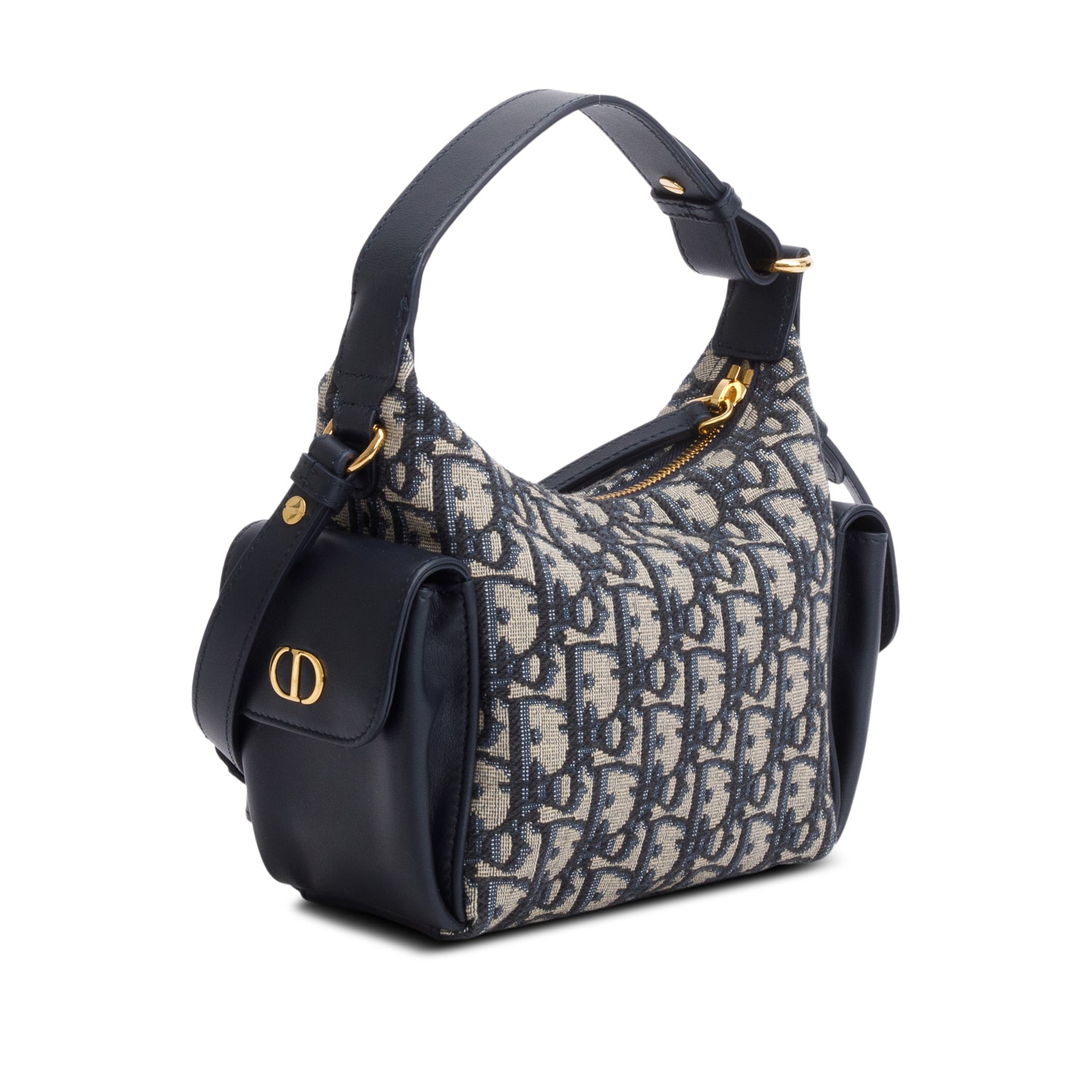 Christian Dior 2025 Blue Oblique Mini D-Dream Bag w/ Strap